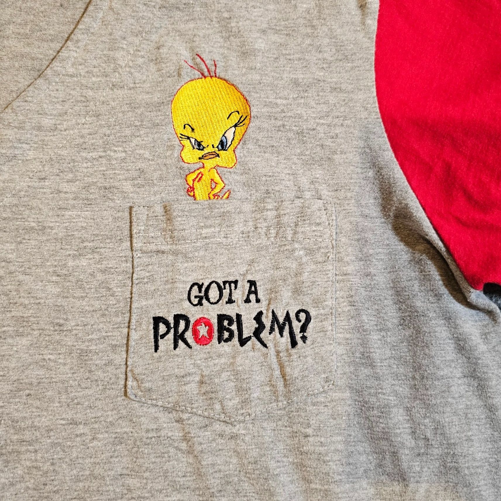 Vintage VINTAGE Looney Tunes Shirt Womens XL Gray Tweety Bird Button Up Raglan 2000 Size XL / US 12-14 / IT 48-50 - 5 Thumbnail