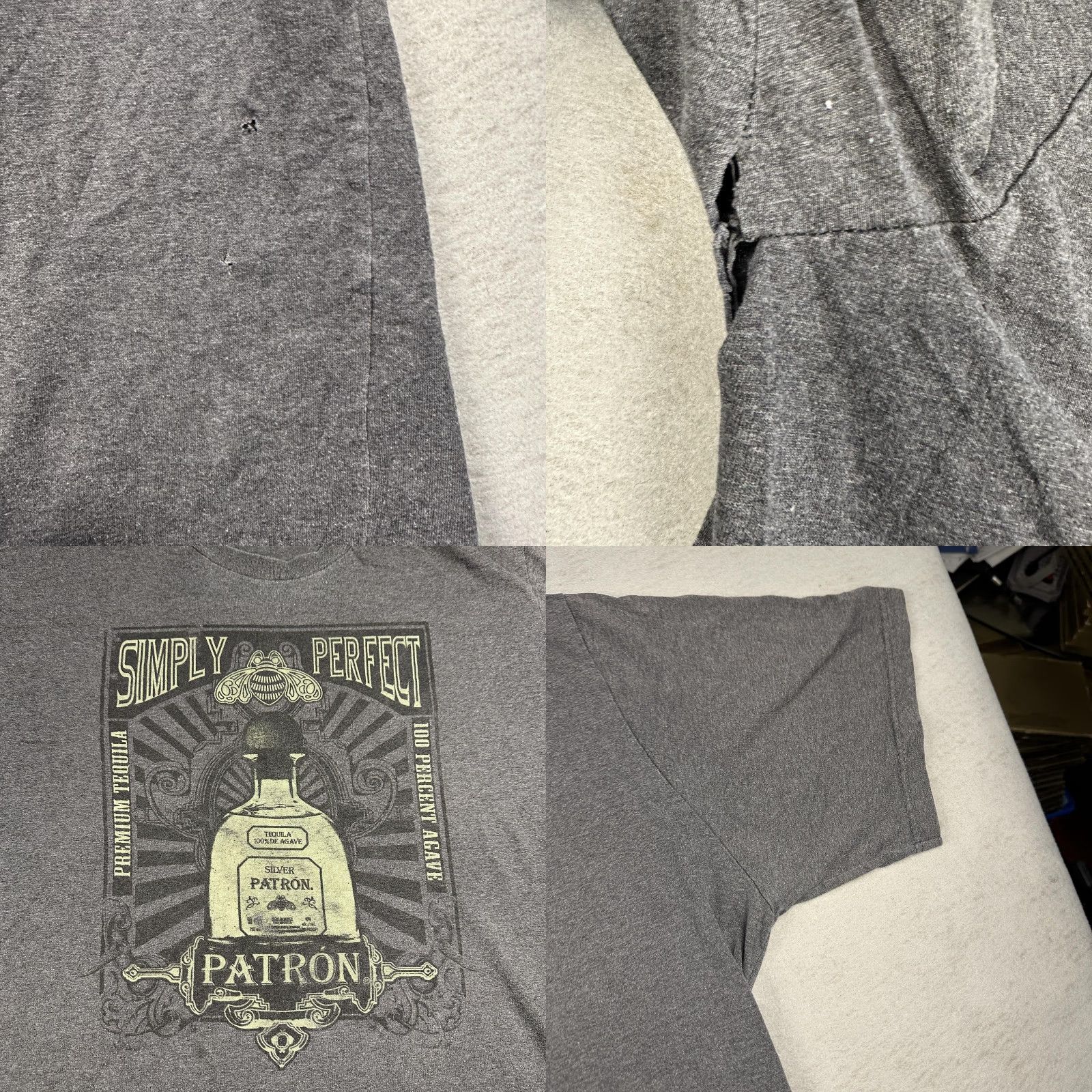 Other Patrón Tequila Shirt Mens 3XL Gray Graphic Print Short Sleeve T-Shirt Promo Simply Perfect Size US XXL / EU 58 / 5 - 8 Thumbnail