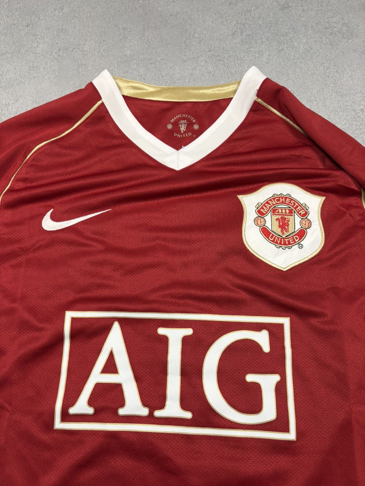 Nike Manchester United 2006/07 Long Sleeve Jersey Solskjær 20 AIG Size US L / EU 52-54 / 3 - 10 Thumbnail