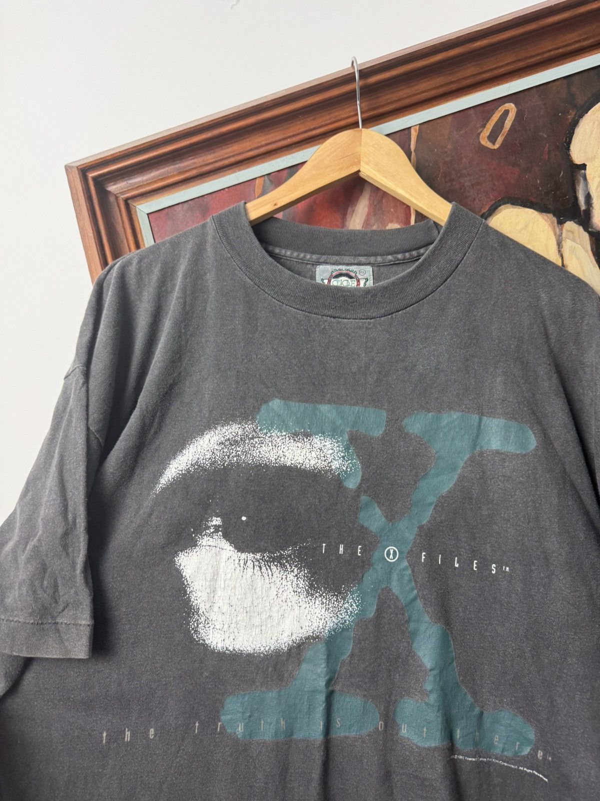 Vintage Vintage 90s X Files Series TShirt Faded Washed Single Stitch Size US XL / EU 56 / 4 - 3 Thumbnail
