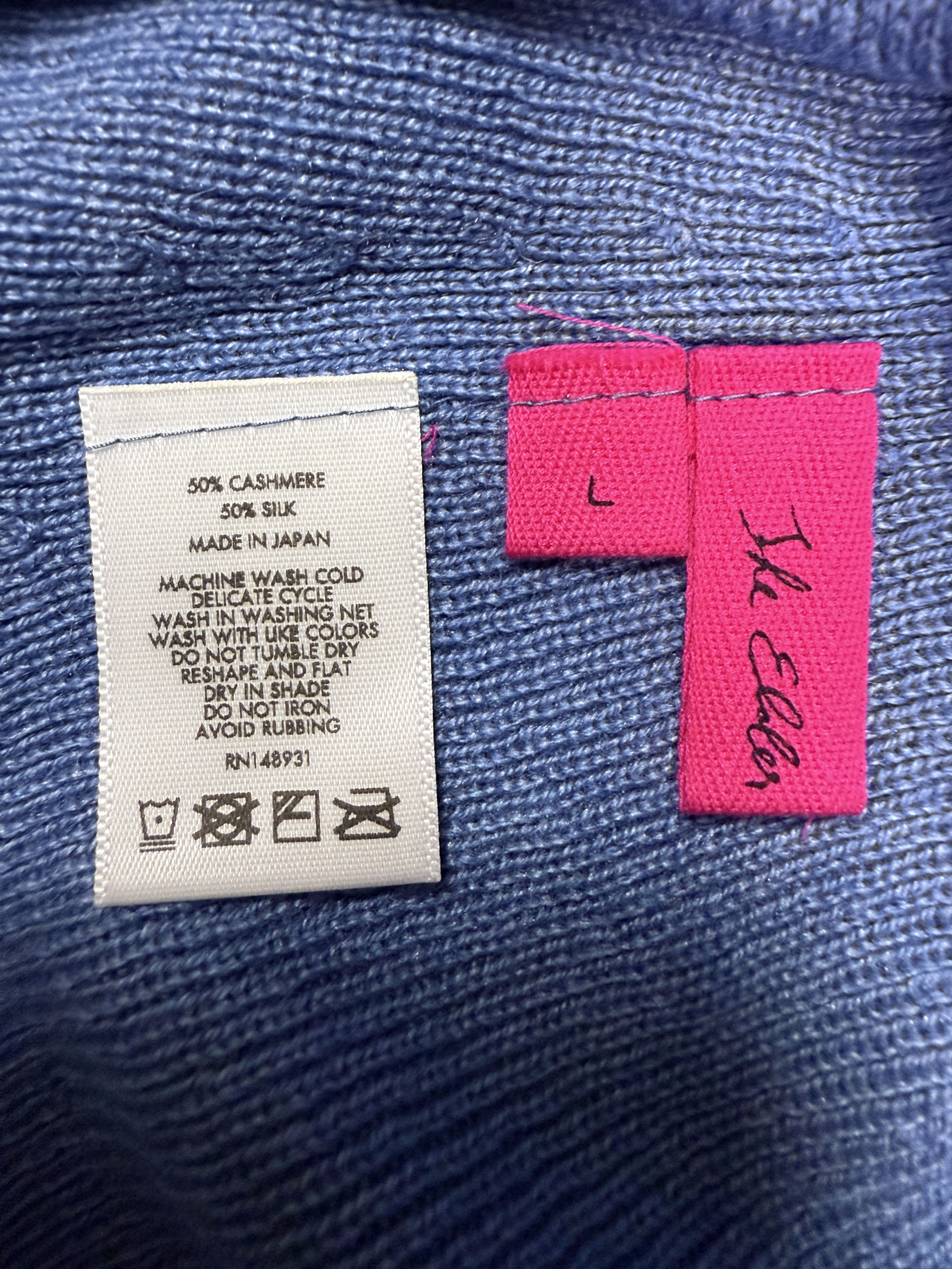 The Elder Statesman $650 The Elder Statesman Delicash Peacock Turtleneck Size L / US 10 / IT 46 - 9 Thumbnail