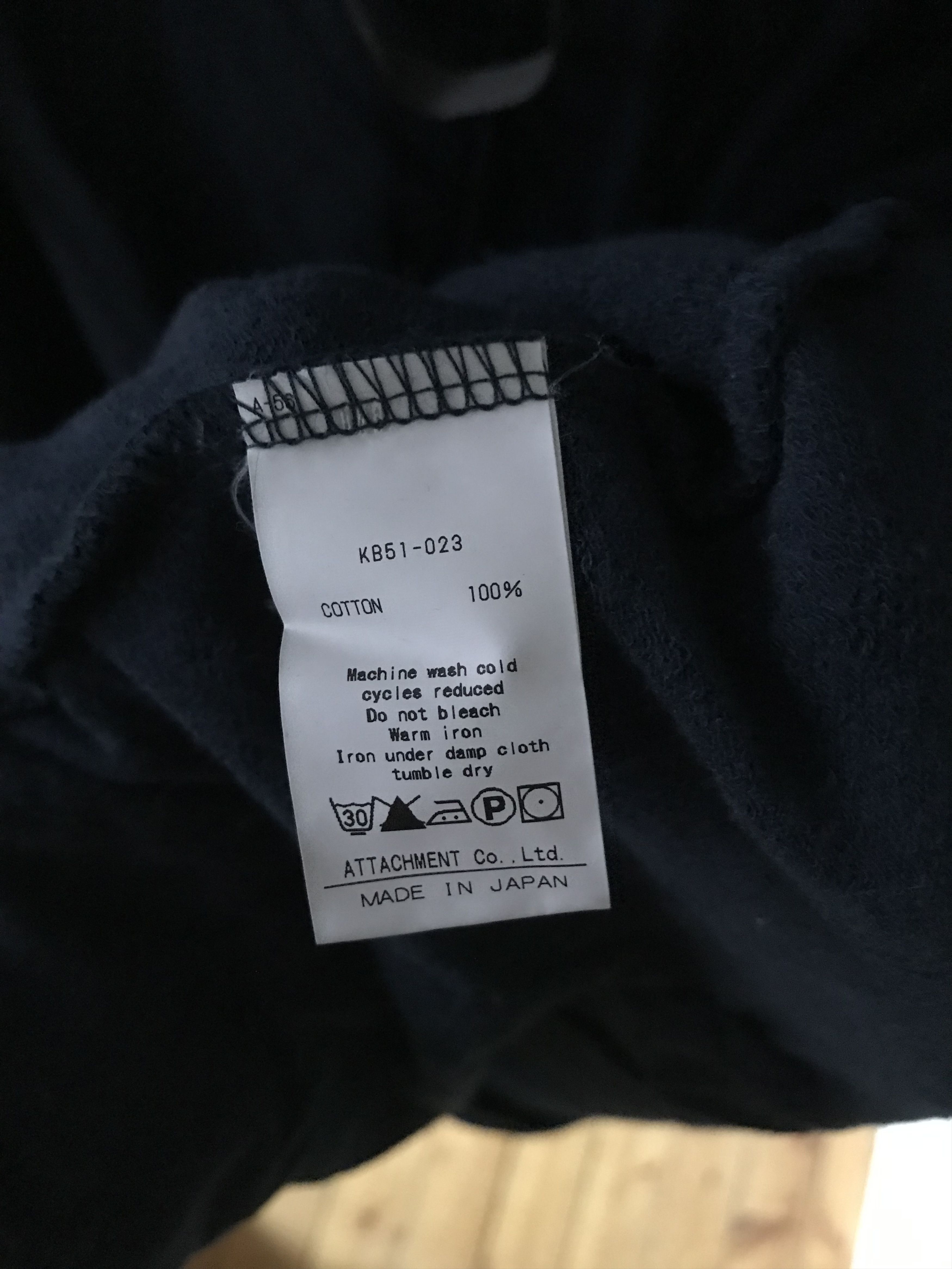 Kazuyuki Kumagai Attachment Kazuyuki Kumagai Attachment indigo zipped hoodie Size US XL / EU 56 / 4 - 9 Thumbnail