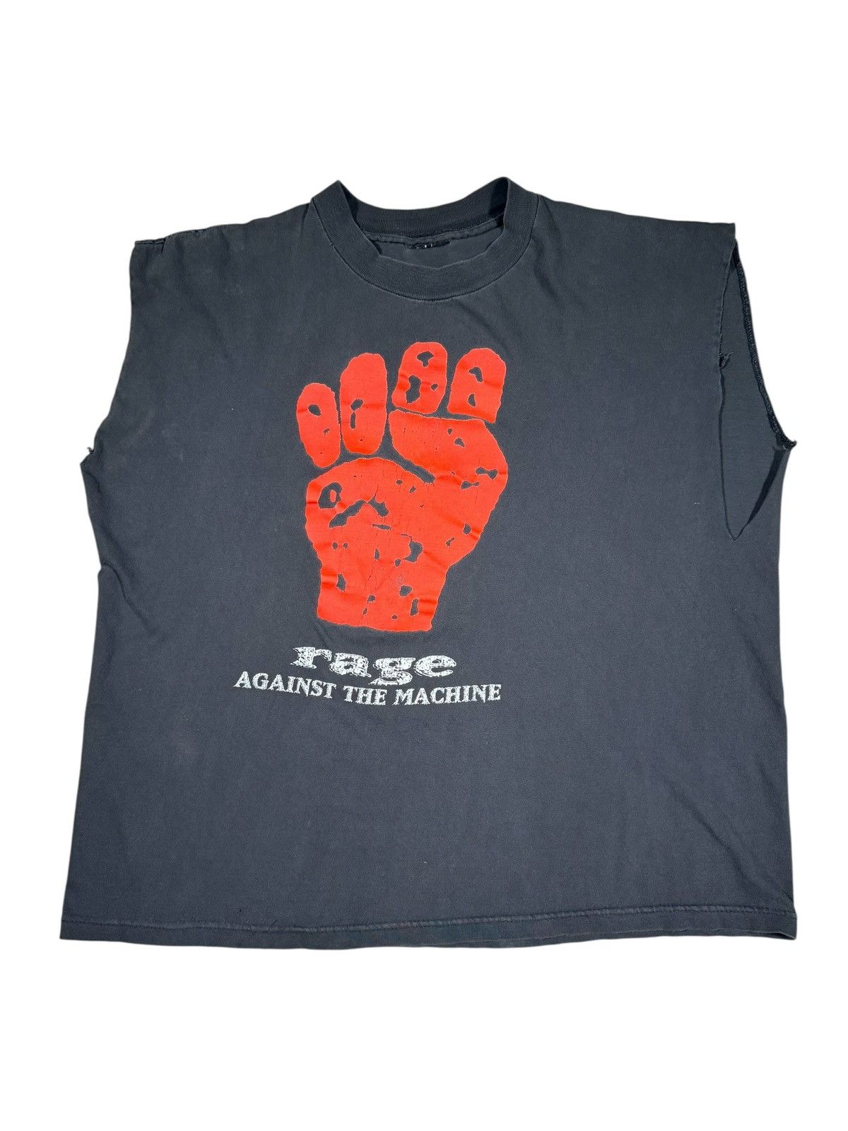 Giant Vintage Rage Against the Machine Fist Graphic Tee Size US L / EU 52-54 / 3 - 1 Thumbnail