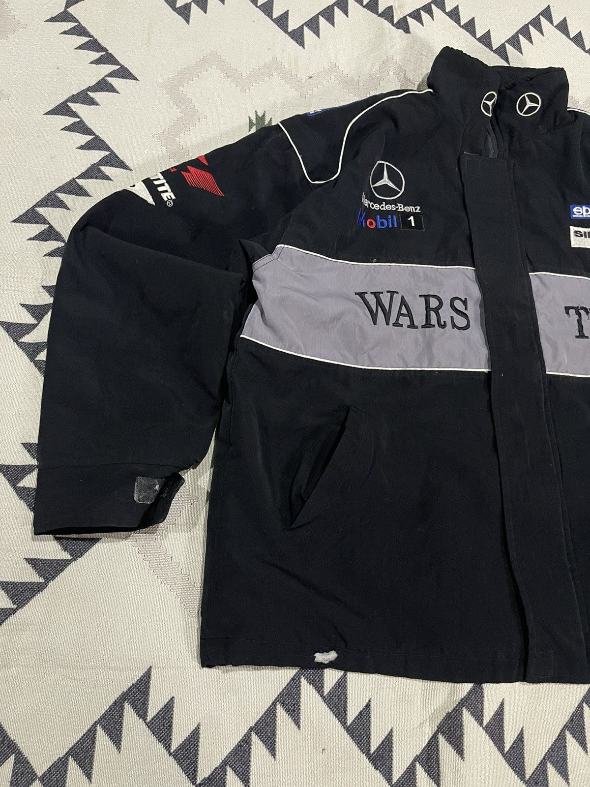 Mercedes-Benz 2000s MARCEDES - BENZ MCLAREN TEAM RACING JACKET DISTRESSED Size US XL / EU 56 / 4 - 3 Thumbnail