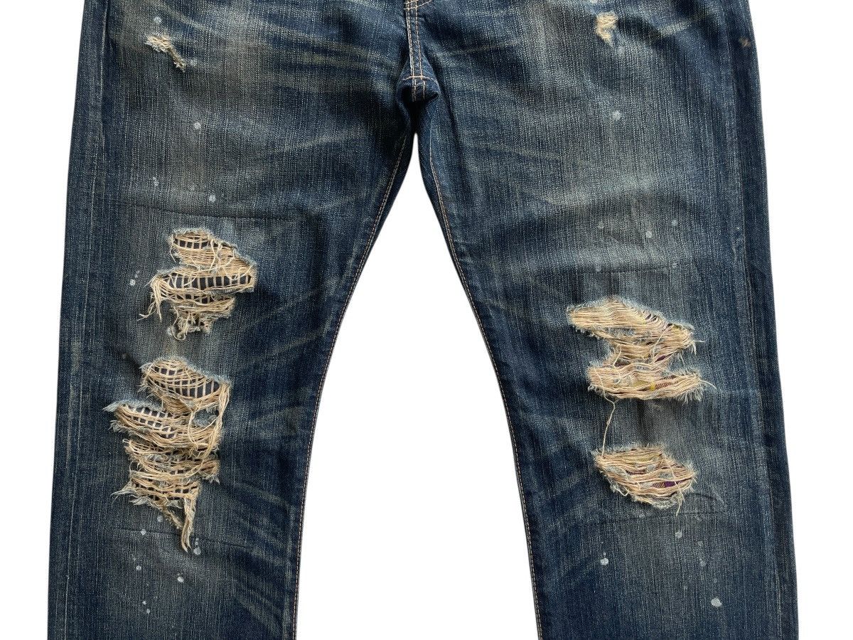 Edwin Edwin Ripped Distressed Denim Size US 35 - 4 Thumbnail
