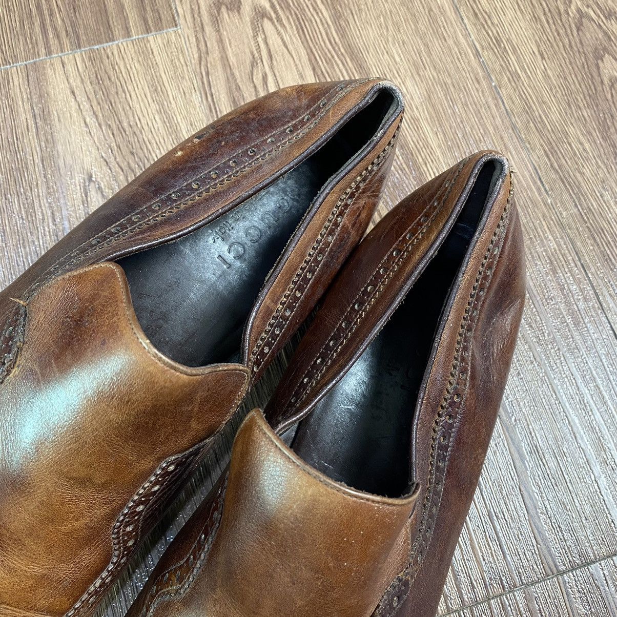 Gucci Gucci Vintage Brown Loafers 162639 Size US 11 / EU 44 - 6 Thumbnail