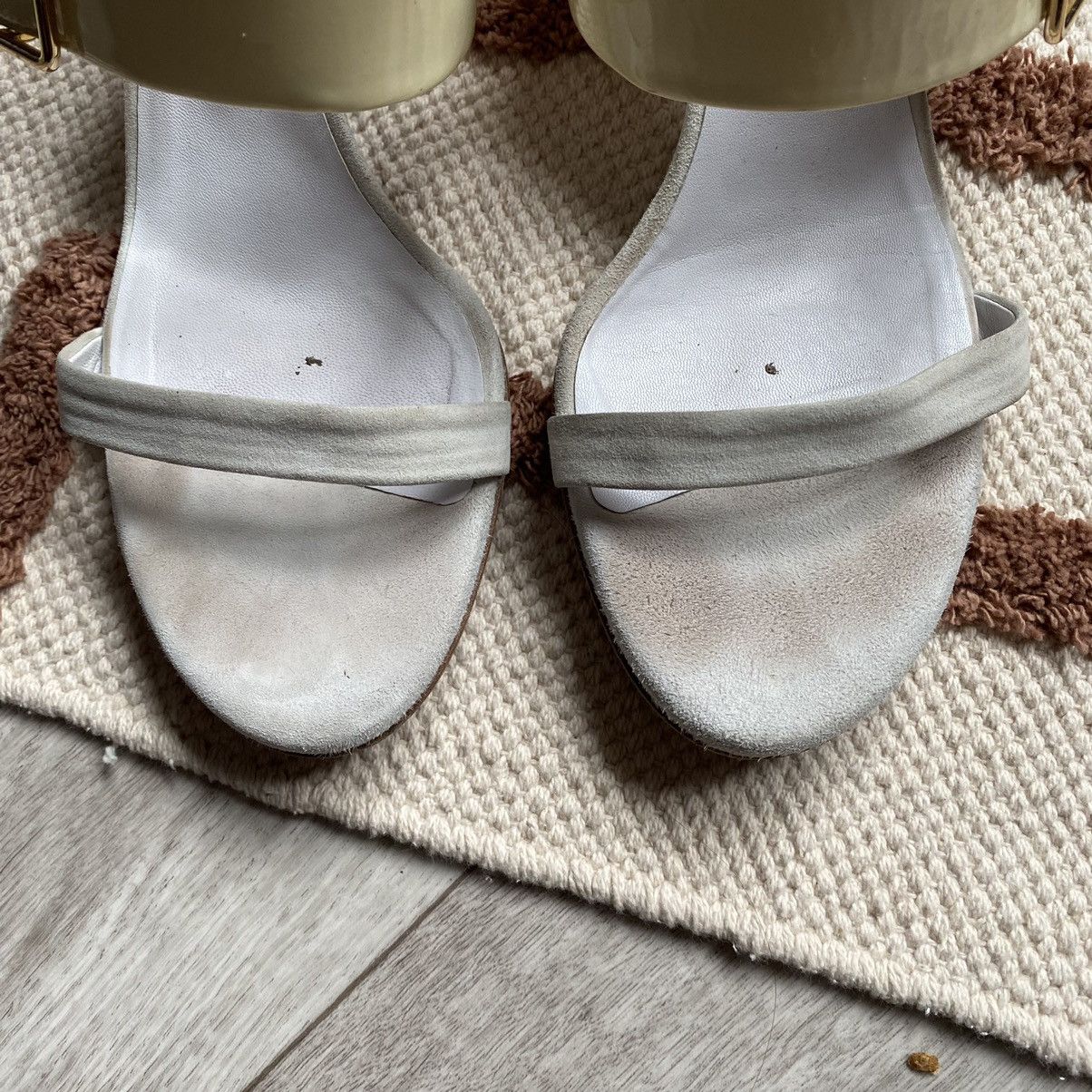 Jil Sander JIL SANDER LEATHER CREAM/WHITE HEELS Size US 11 / IT 41 - 6 Thumbnail