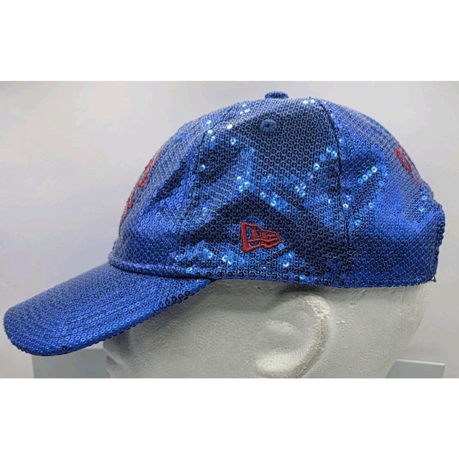 New Era Pink Chicago Cubs Sequin Blue MLB Cap Hat New Era StrapBack Size ONE SIZE - 6 Thumbnail