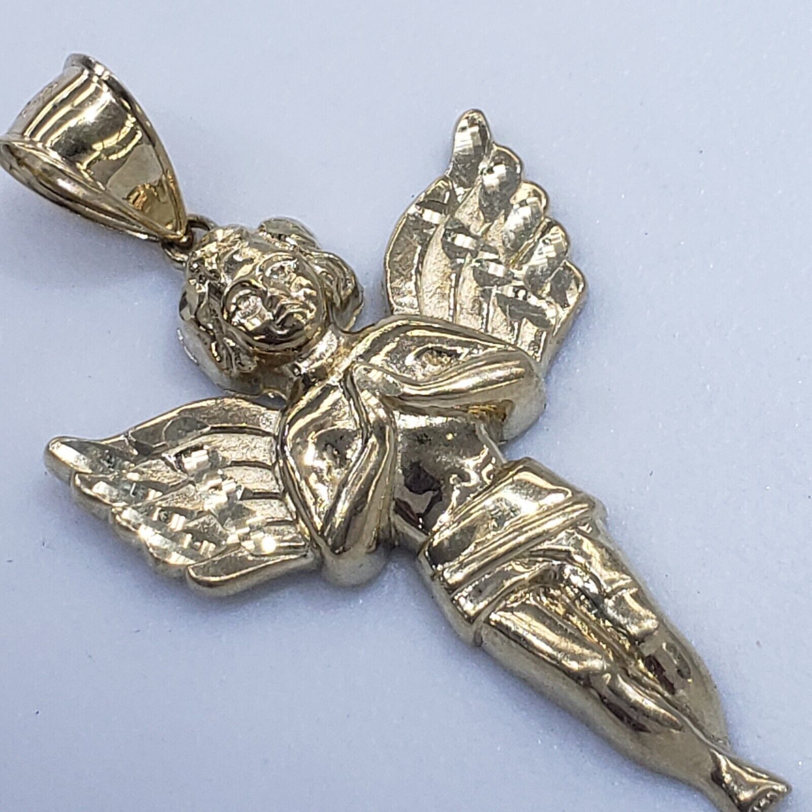 & Other Stories Big Real 10k Gold praying Angel Pendant Charm Size ONE SIZE - 15 Thumbnail