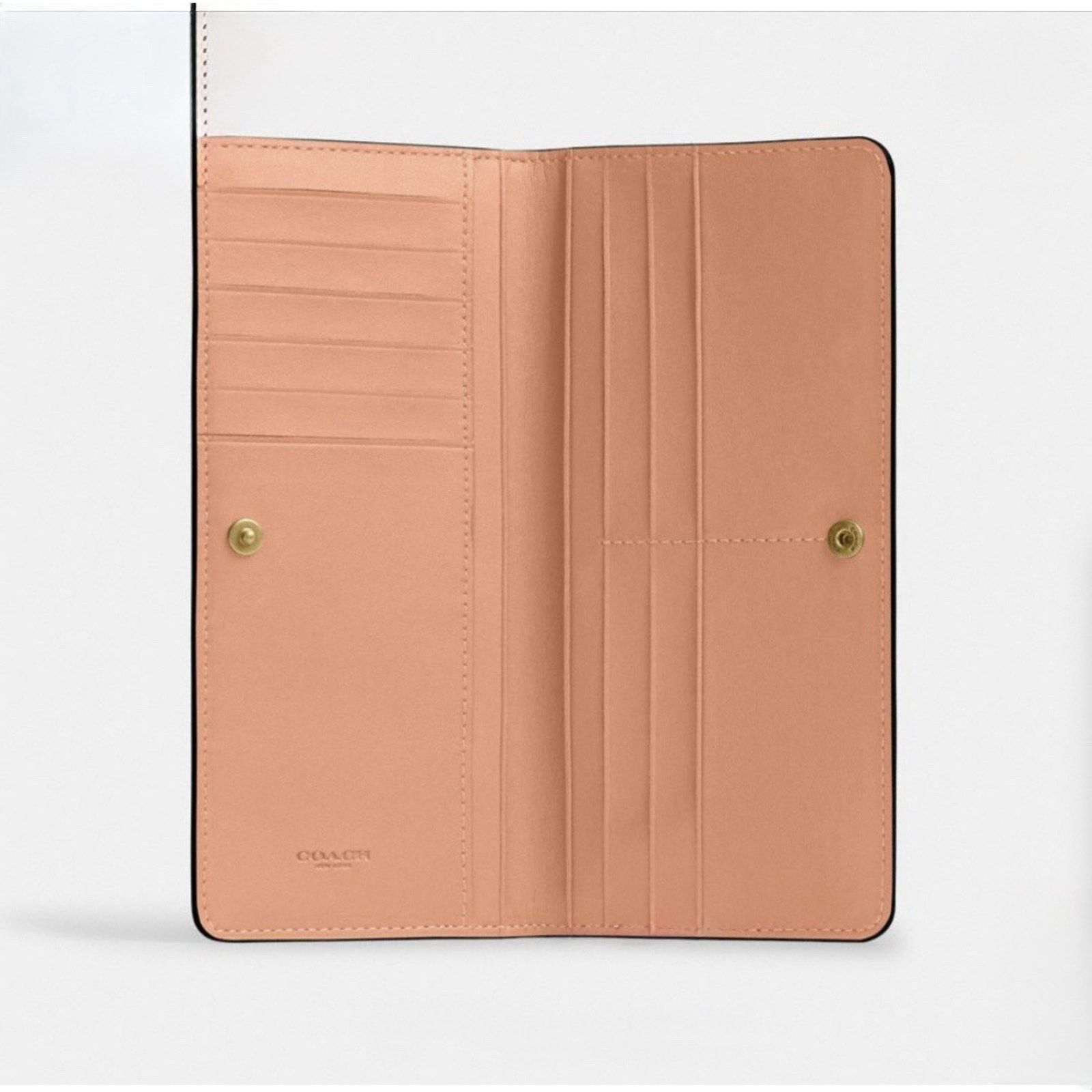 Coach NWT Coach Essential Slim Leather Wallet CZ096 Peach color Size ONE SIZE - 4 Thumbnail