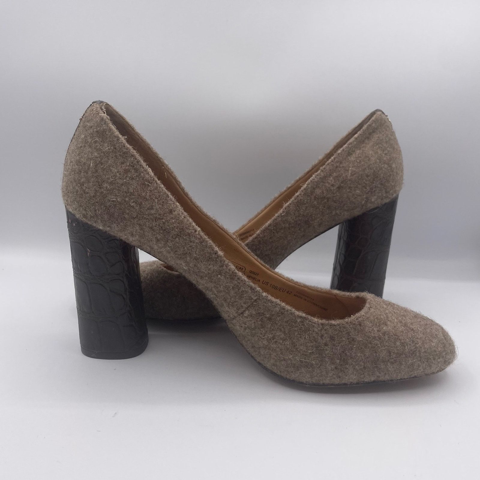 Coach Coach Ophelia Heels Pumps Croco Brown 10 Size US 10 / IT 40 - 5 Thumbnail