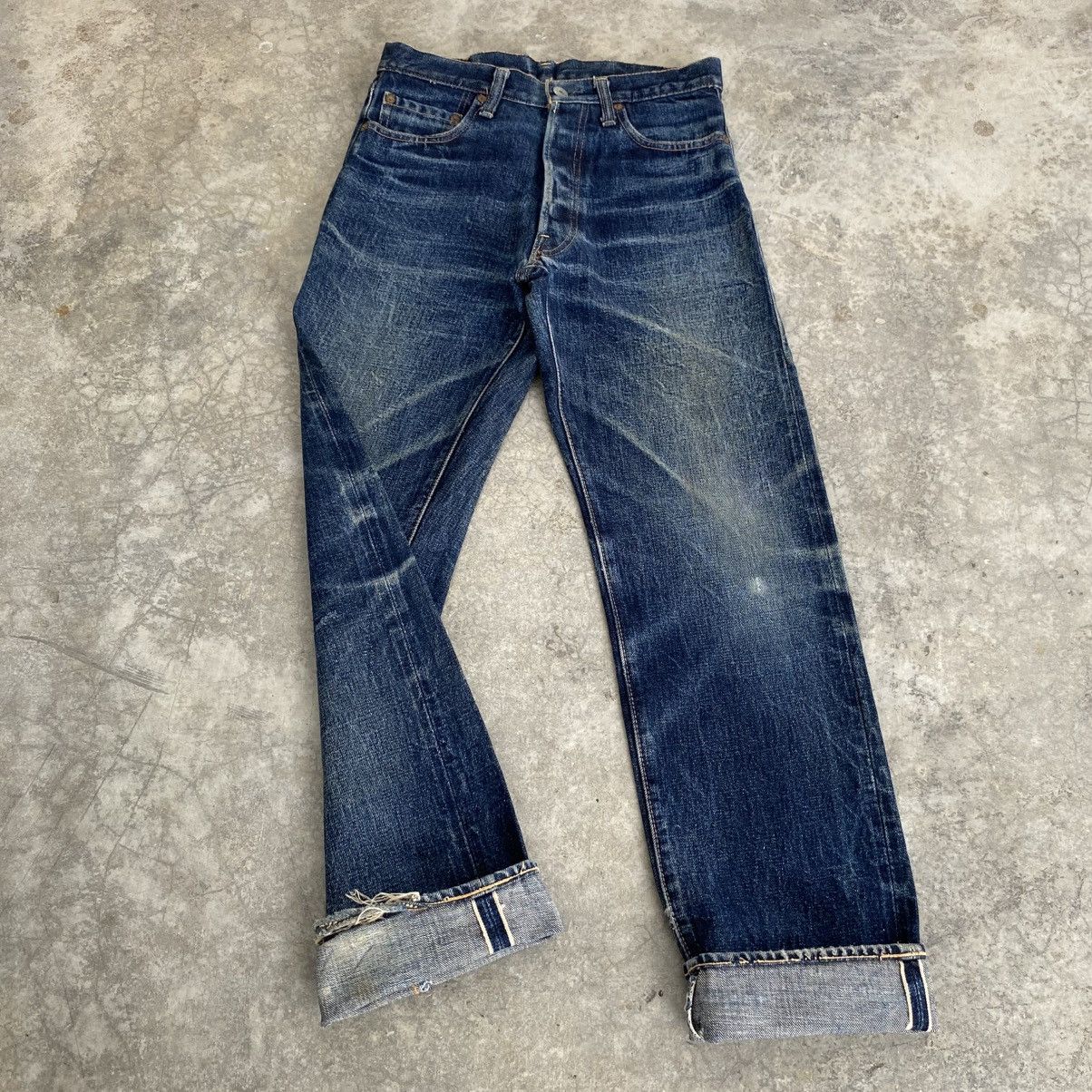 Denime Vintage 90’s Denime Japan Faded Blue Selvedge Jeans Size US 28 / EU 44 - 1 Thumbnail