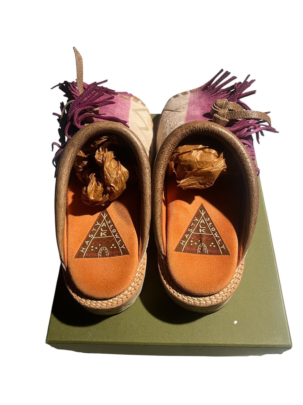 Kapital Kapital Deer Leather Pueblo Sabot, Two-Tone, Purple Size US 8.5 / EU 41-42 - 6 Thumbnail