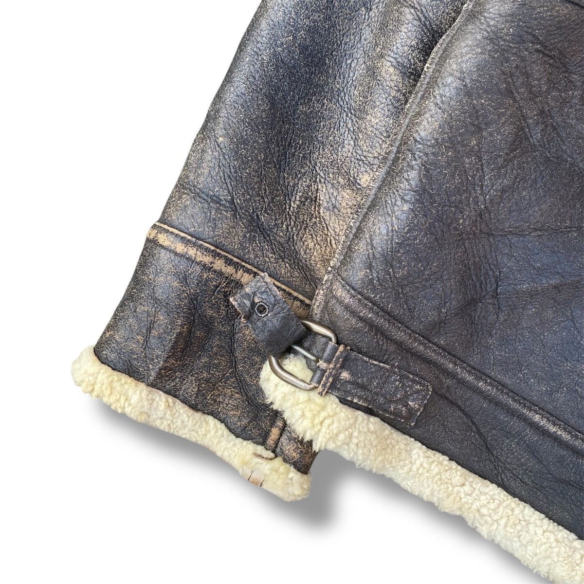 Avirex Vintage 90s D-1 Flight Jacket Shearling Leather Jacket. #F10 Size US L / EU 52-54 / 3 - 6 Thumbnail