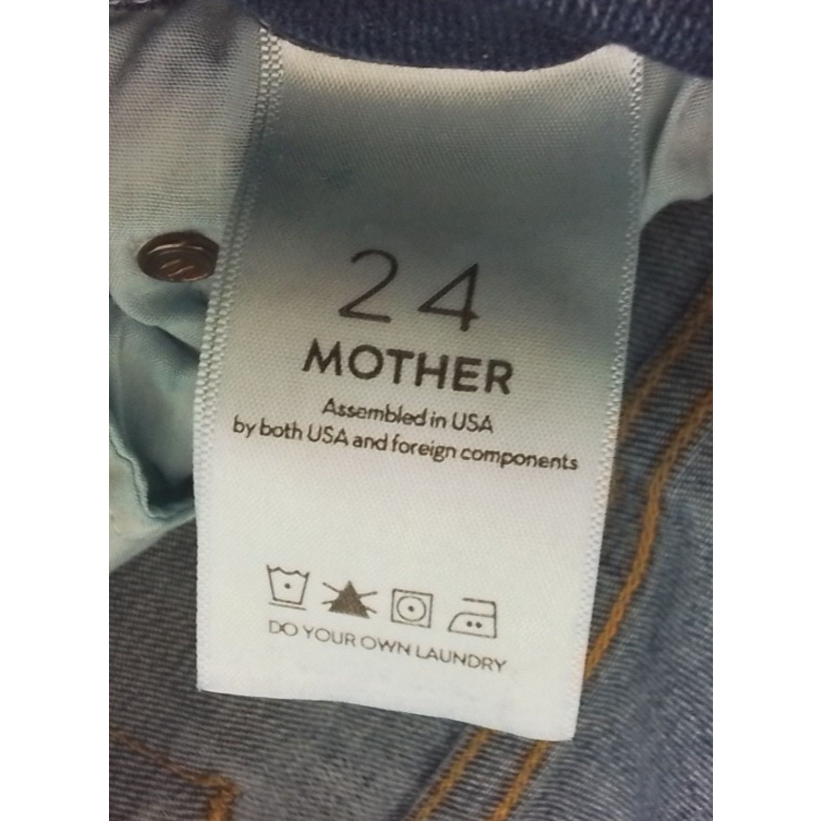MOTHER Mother Jeans High Waist Looker Women's 24 Medium Wash Ankle Size 24" / US 00 / IT 34 - 7 Thumbnail