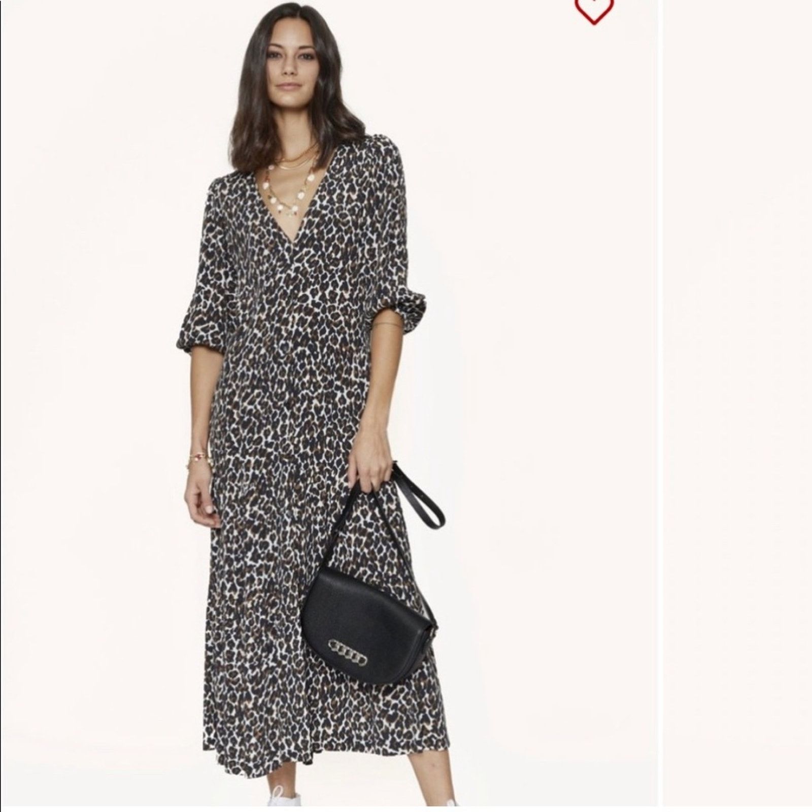 Rebecca Minkoff Rebecca Minkoff chelsea leopard print button front dress M Size M / US 6-8 / IT 42-44 - 5 Thumbnail