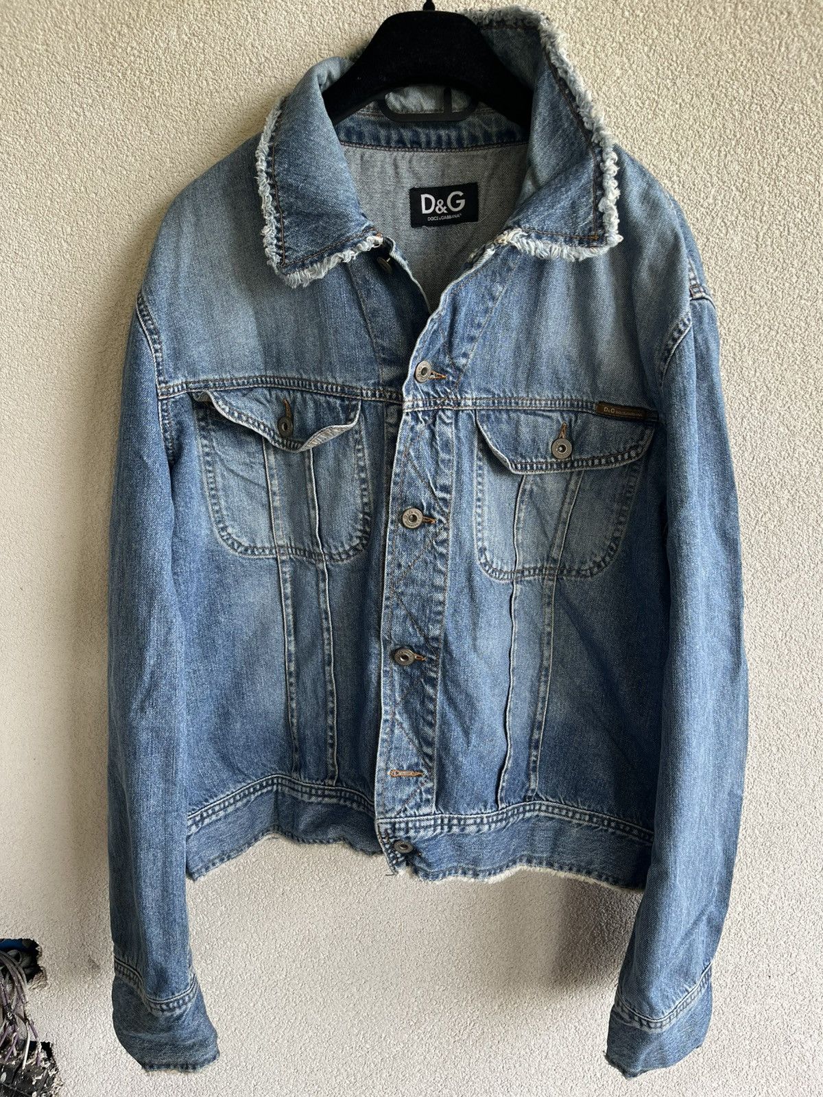 Dolce & Gabbana Dolce&Gabbana Distressed Denim Jacket Size US M / EU 48-50 / 2 - 1 Thumbnail