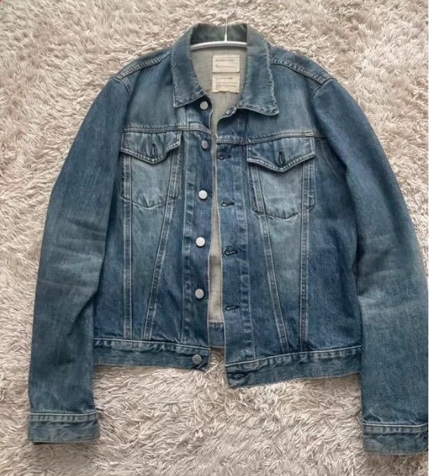 Helmut Lang 1999 Coated Denim Jacket | Grailed
