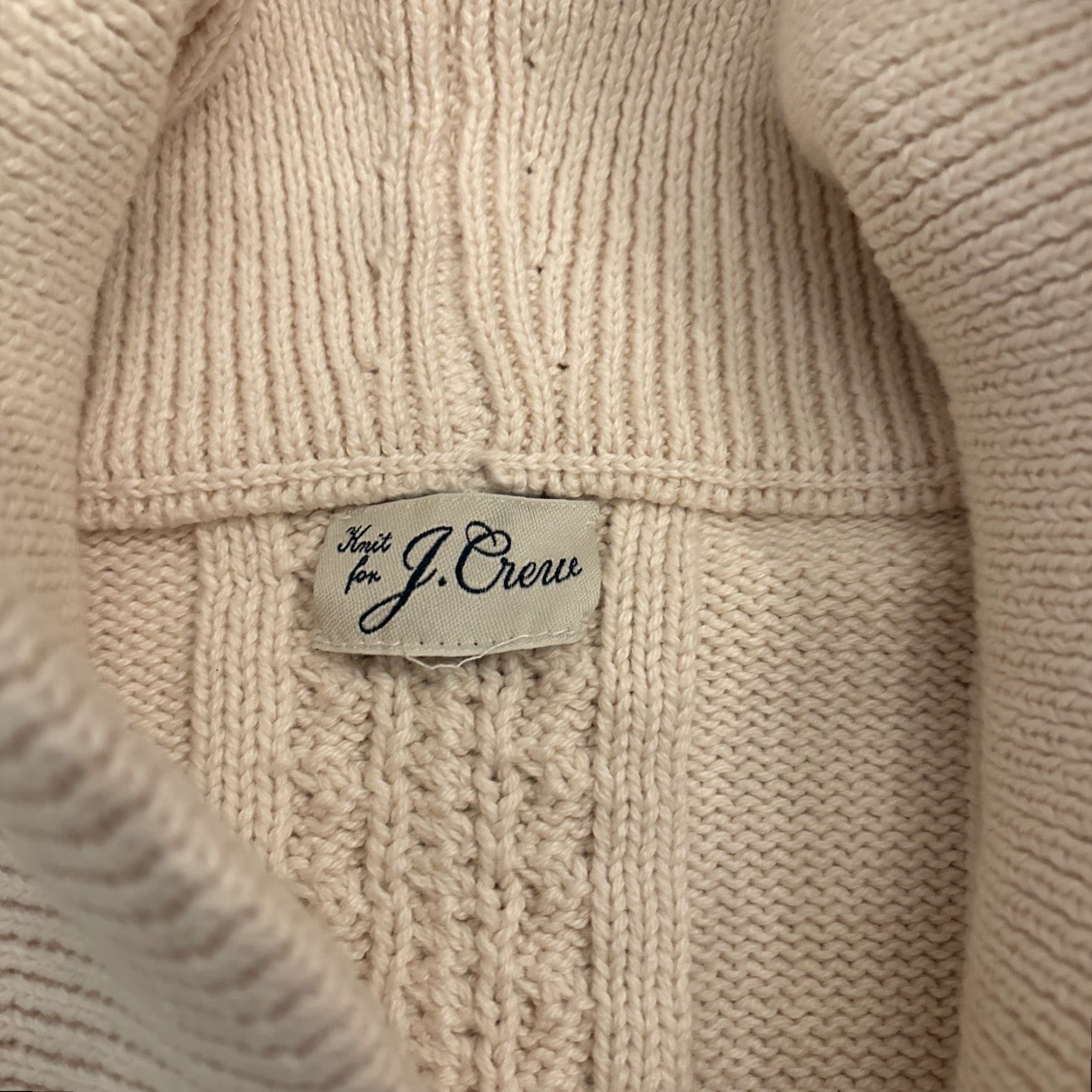 J.Crew J.CREW Heritage Cotton Cardigan Sweater Men L White Cauliflower White EUC Brand Mens Regular Knit Crew Neck Long Sleeve Vintage: No Size US L / EU 52-54 / 3 - 6 Thumbnail