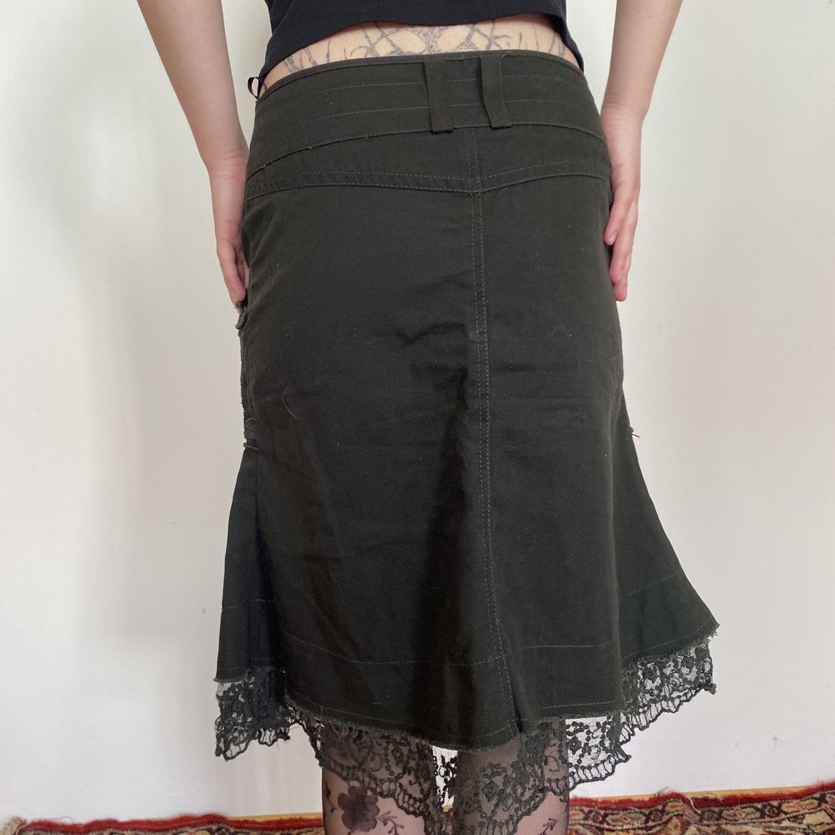 Vintage Vintage dark denim maxi skirt Size 27" / US 4 / IT 40 - 5 Thumbnail