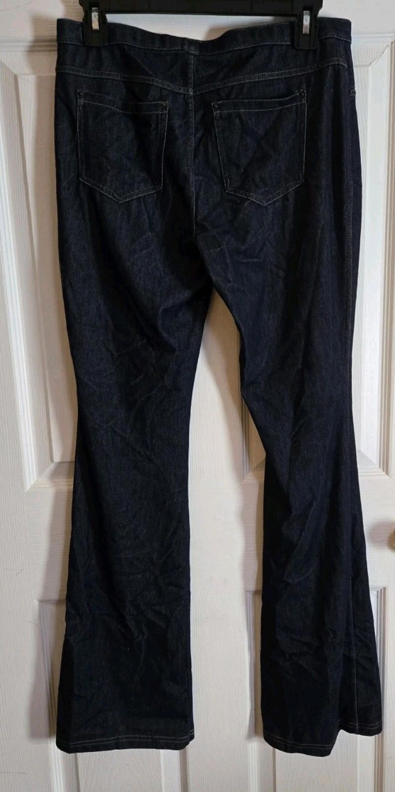 Other Vera Wang "Jeans" Flared Jeggings Womens Medium Elastic Wais Size 32" / US 10 / IT 46 - 4 Thumbnail
