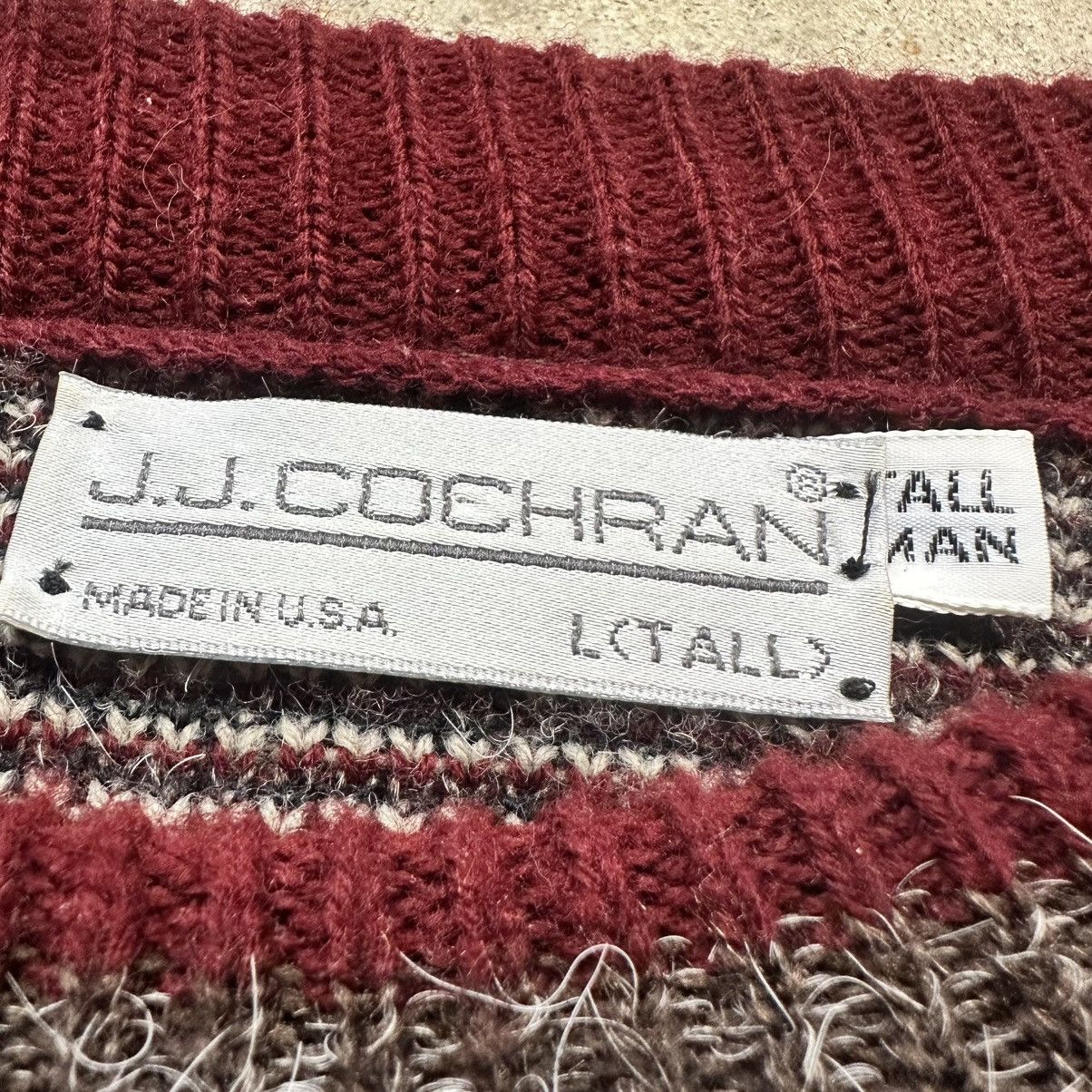 Coogi Vintage 90s JJ Cochran Coogi Style Knit Striped Sweater Size US XL / EU 56 / 4 - 3 Thumbnail