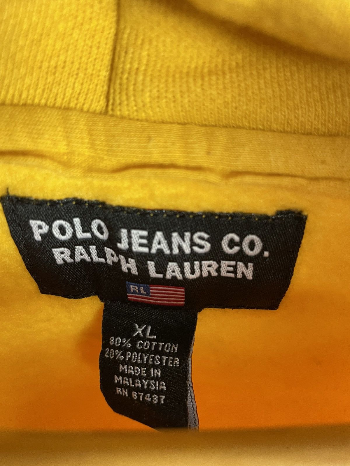 Polo Ralph Lauren × Ralph Lauren × Vintage Polo jeans Ralph Lauren cotton zip hoodie size XL Size US XL / EU 56 / 4 - 6 Thumbnail
