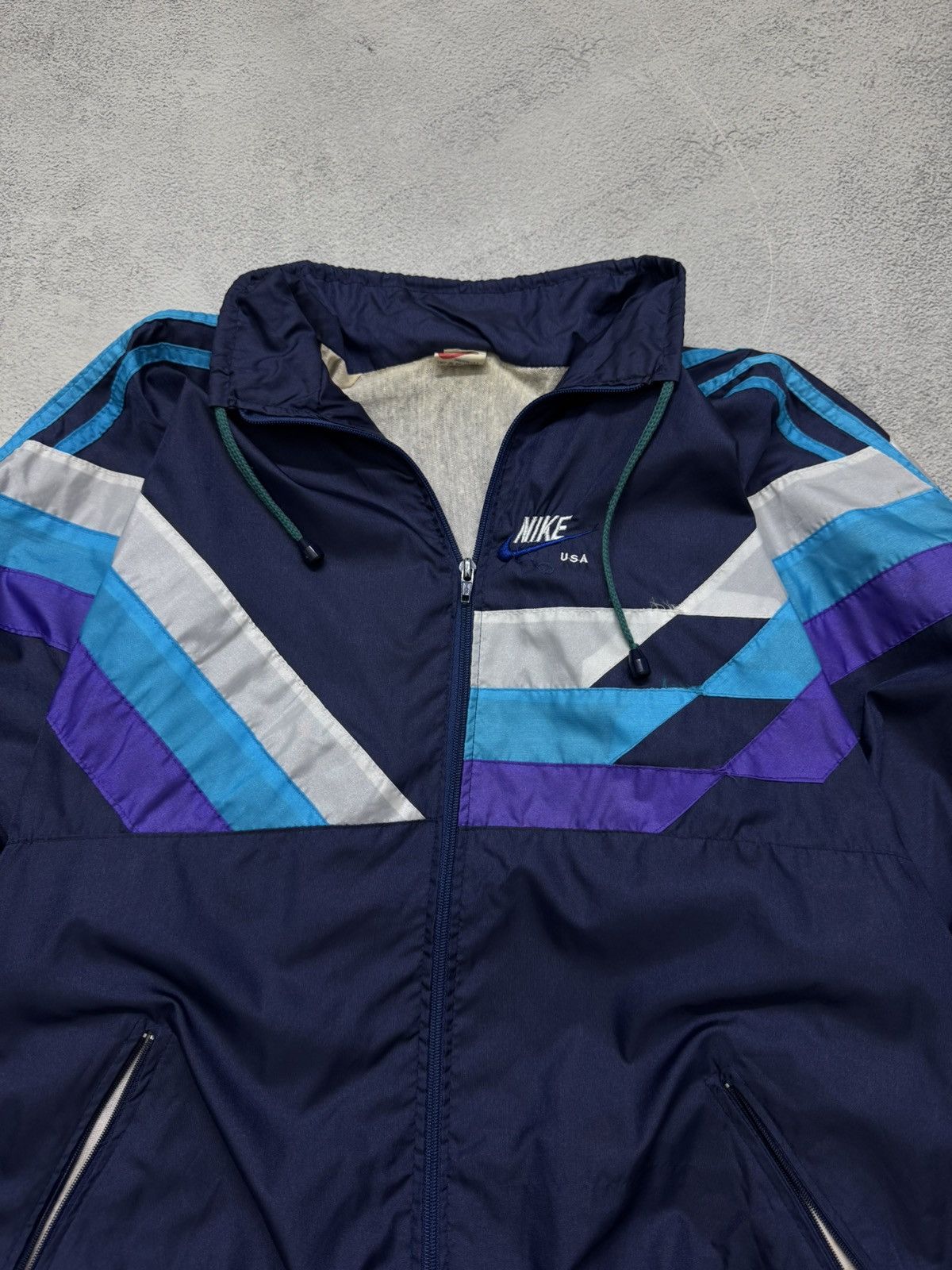 Nike Vintage Nike Track Jacket Nylon Top Striped 2000s Size US L / EU 52-54 / 3 - 5 Thumbnail