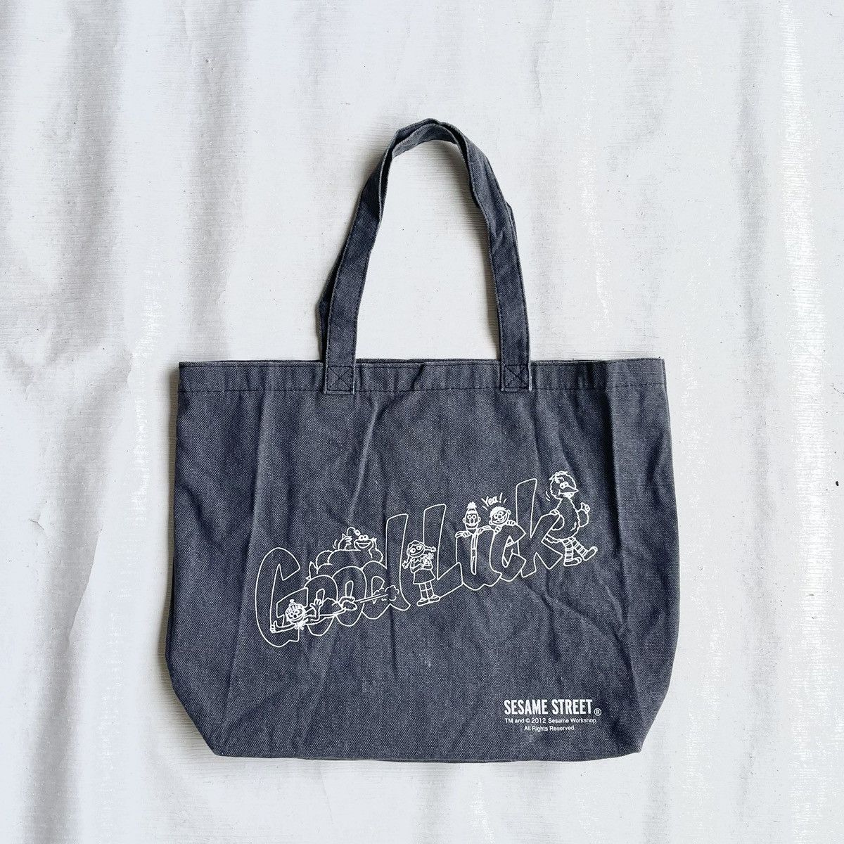 Disney × Japanese Brand Sesame Street x X-Girl Unisex Tote Bag Size ONE SIZE - 2 Thumbnail