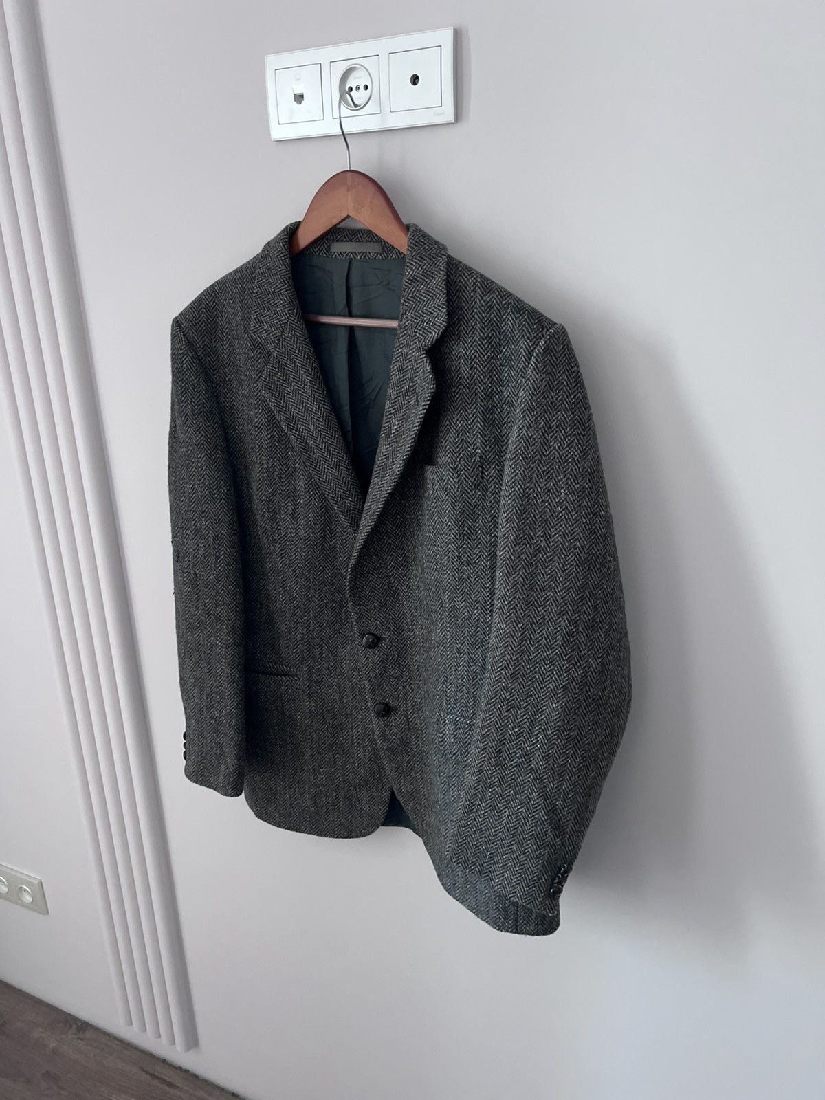 Harris Tweed Very rare wool blazer harris tweed Size 42R - 2 Thumbnail