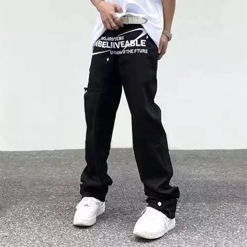 Japanese Brand Front Print Streetwear Denim Jeans Size US 30 / EU 46 - 2 Thumbnail