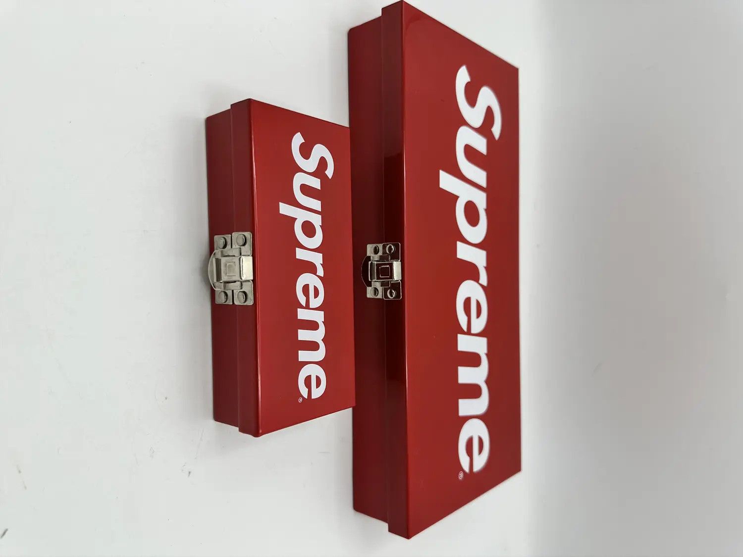 Supreme Red Supreme Large Metal Storage Box SUPREME LARGE METAL