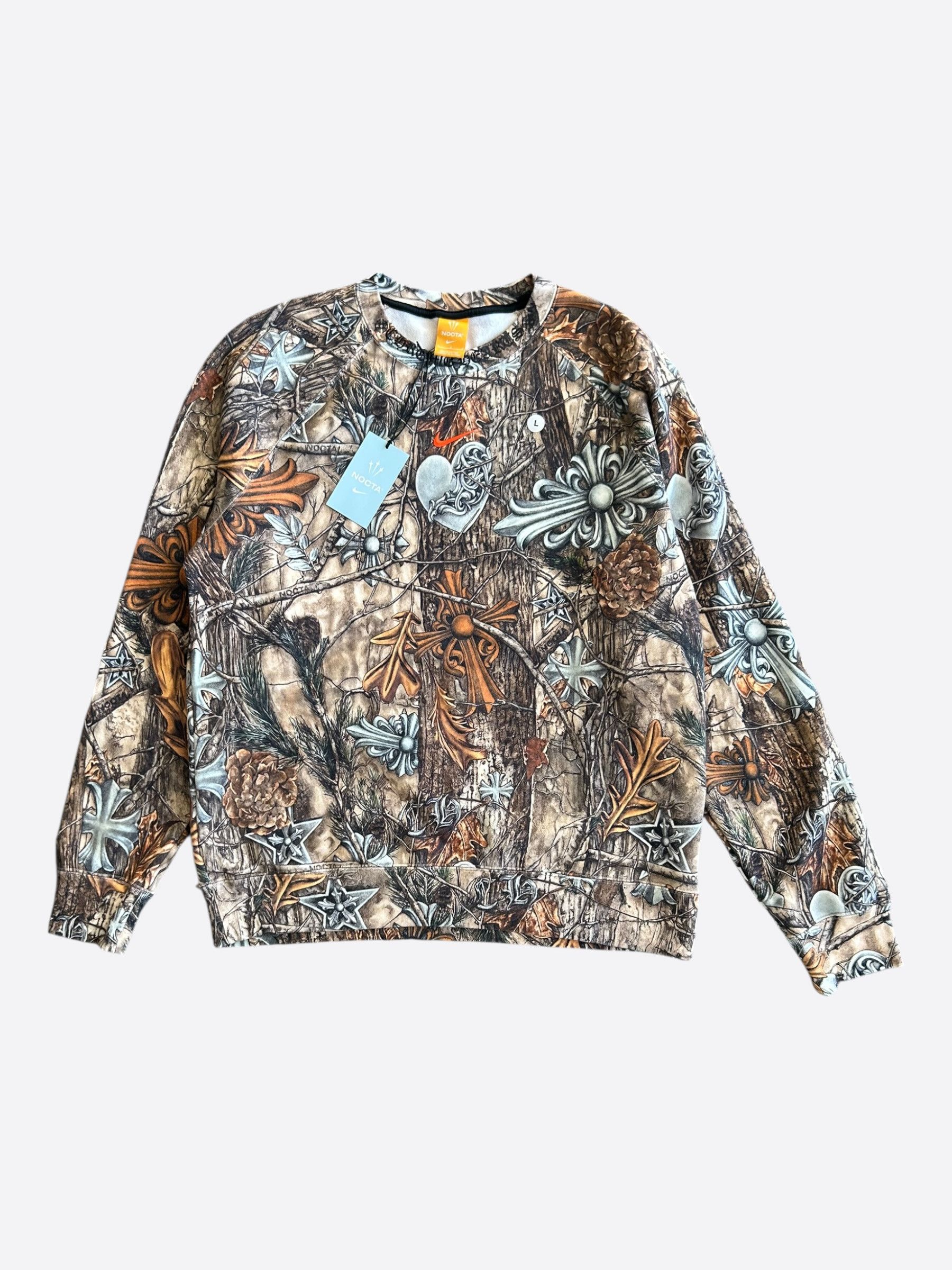 Chrome Hearts Chrome Hearts Nike NOCTA Camouflage Horseshoe Logo Sweater Size US L / EU 52-54 / 3 - 1 Thumbnail