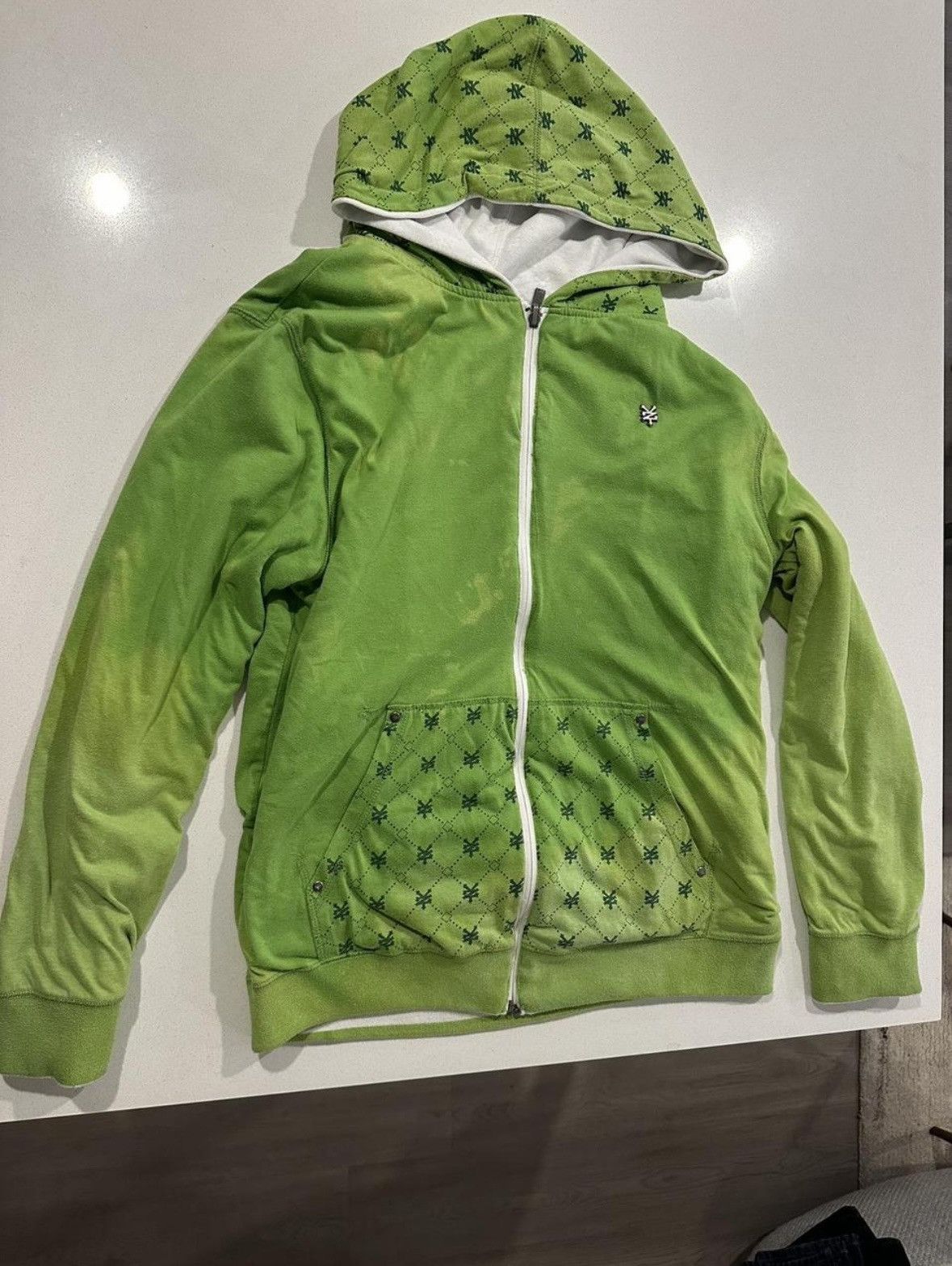Zoo York Reversible zoo York green/white hoodie Size US L / EU 52-54 / 3 - 3 Thumbnail
