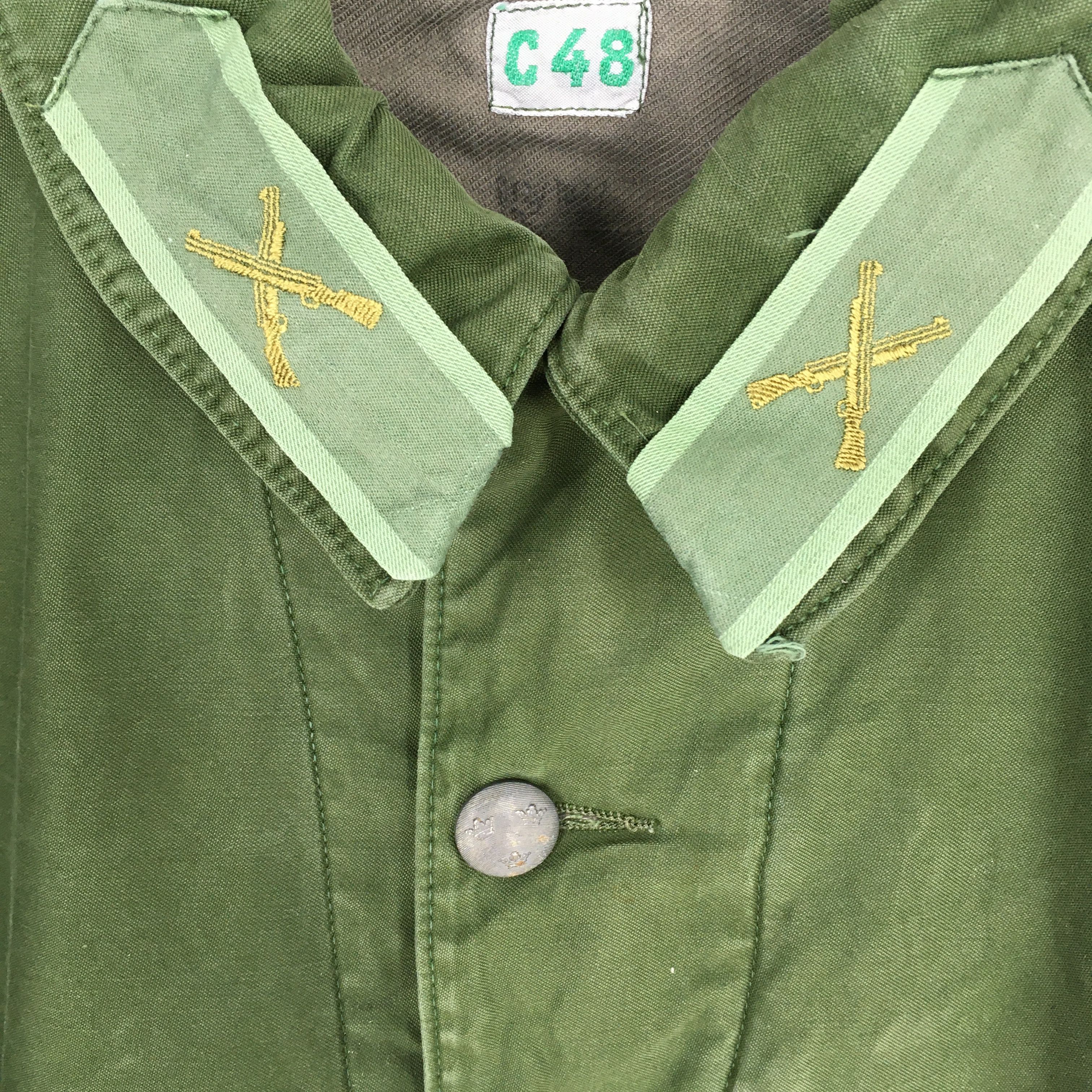 Vintage Vintage 70's Swedish C48 Infrantry Military Jacket Medium Size US M / EU 48-50 / 2 - 6 Thumbnail