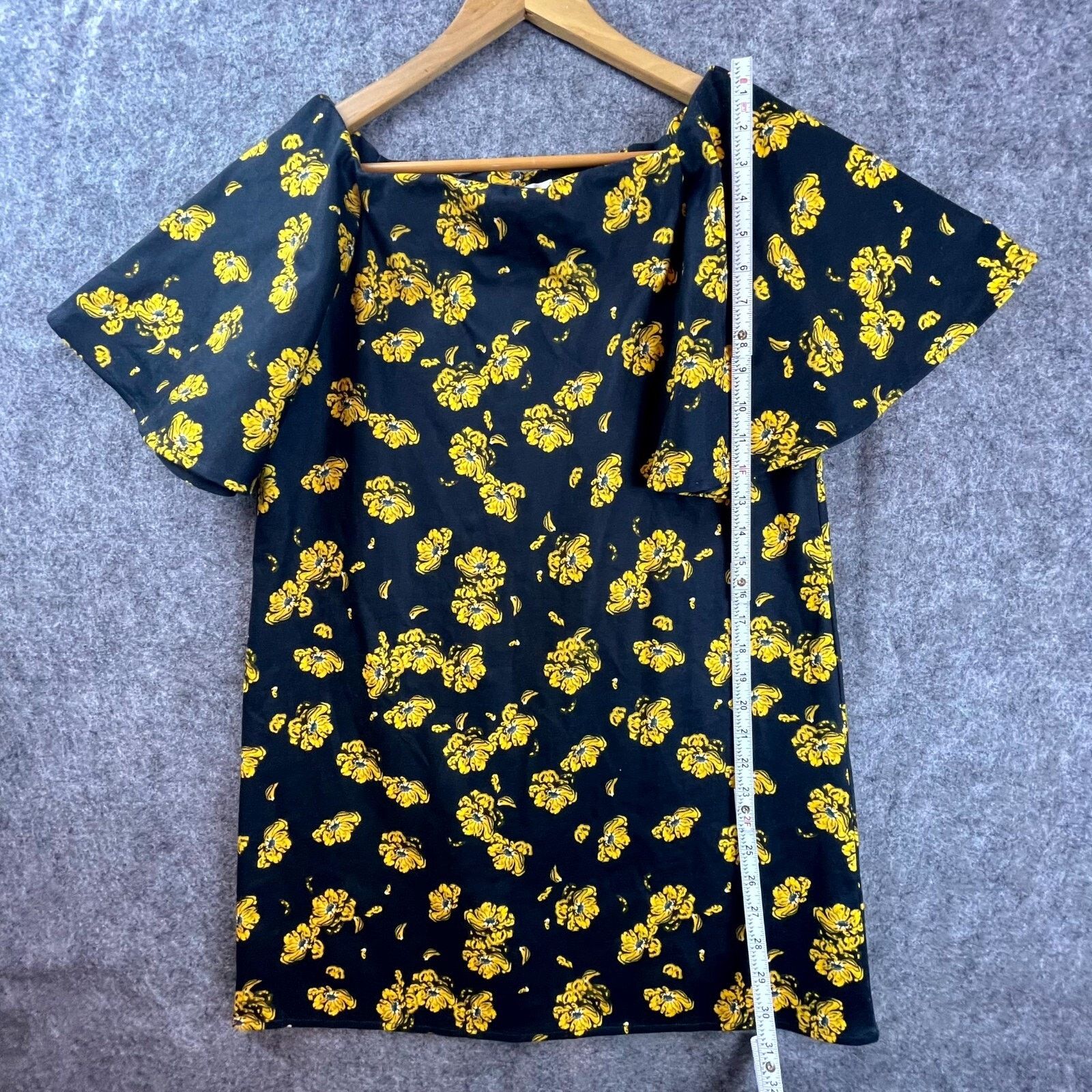 Oak + Fort Oak + Fort Dress Medium Black Yellow Oversized Boxy Maximal Size M / US 6-8 / IT 42-44 - 5 Thumbnail