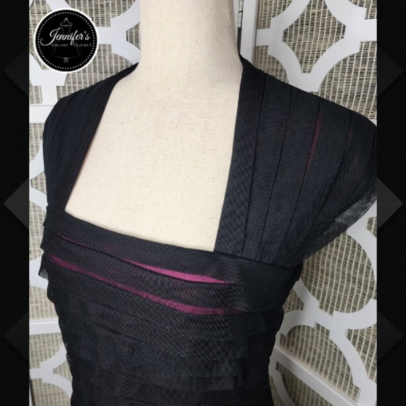 Adrianna Papell Adrianna Papell Sheer Illusion Body Con Bandage Dress Size M / US 6-8 / IT 42-44 - 3 Thumbnail