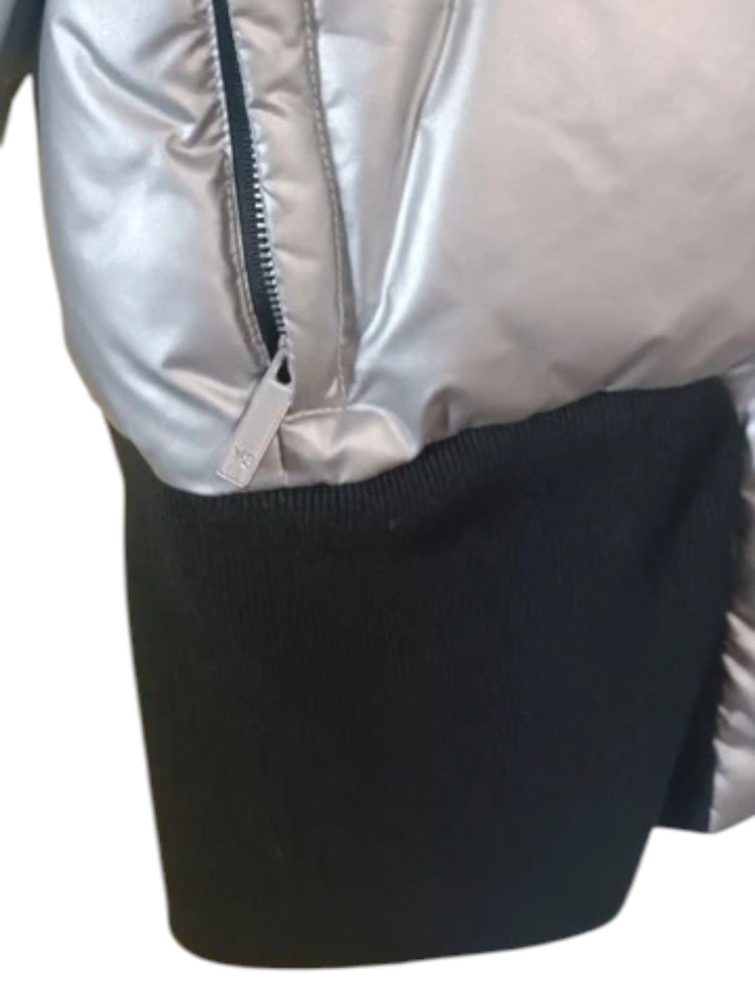 Y-3 Y-3 Silver Down Bomber Jacket with Ribbed Hem, 2000s Size US M / EU 48-50 / 2 - 7 Thumbnail
