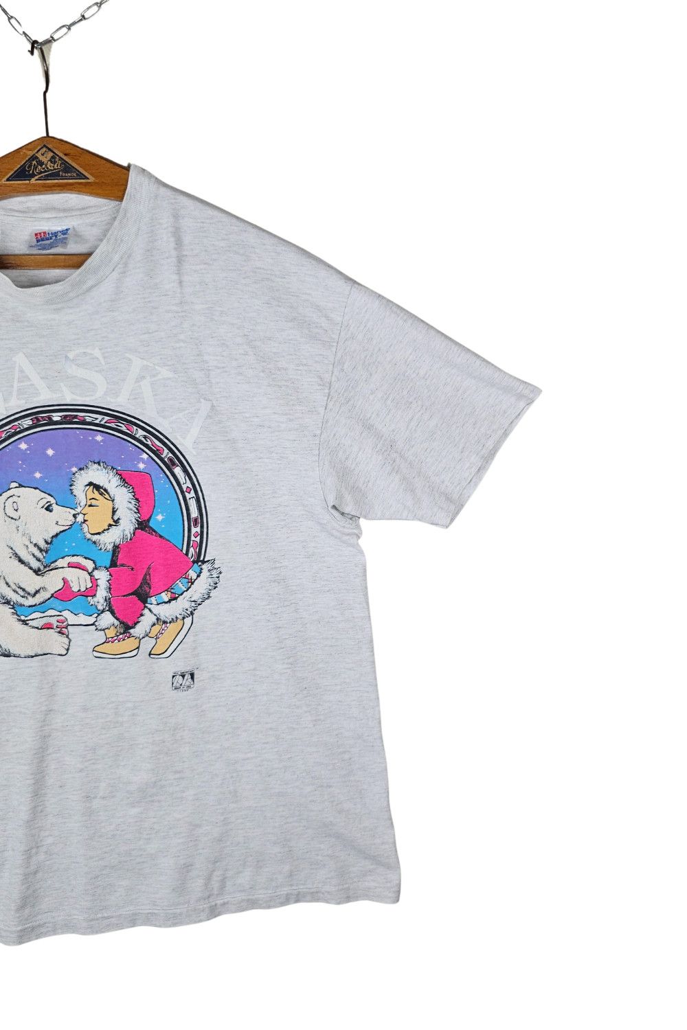 Hanes 1990 Alaska Polar Bear Tee - Hanes Beefy-T / XL Size US L / EU 52-54 / 3 - 4 Thumbnail