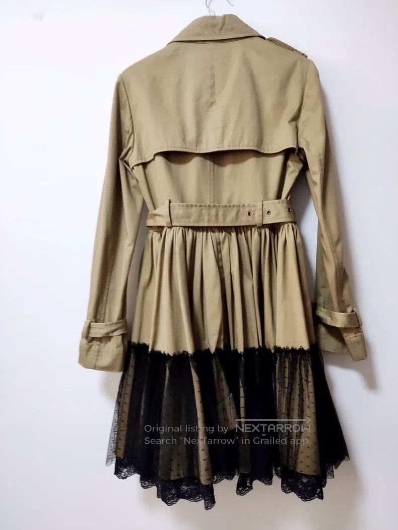 Valentino Valentino Lace mesh patchwork trench coat dress Size S / US 4 / IT 40 - 2 Thumbnail