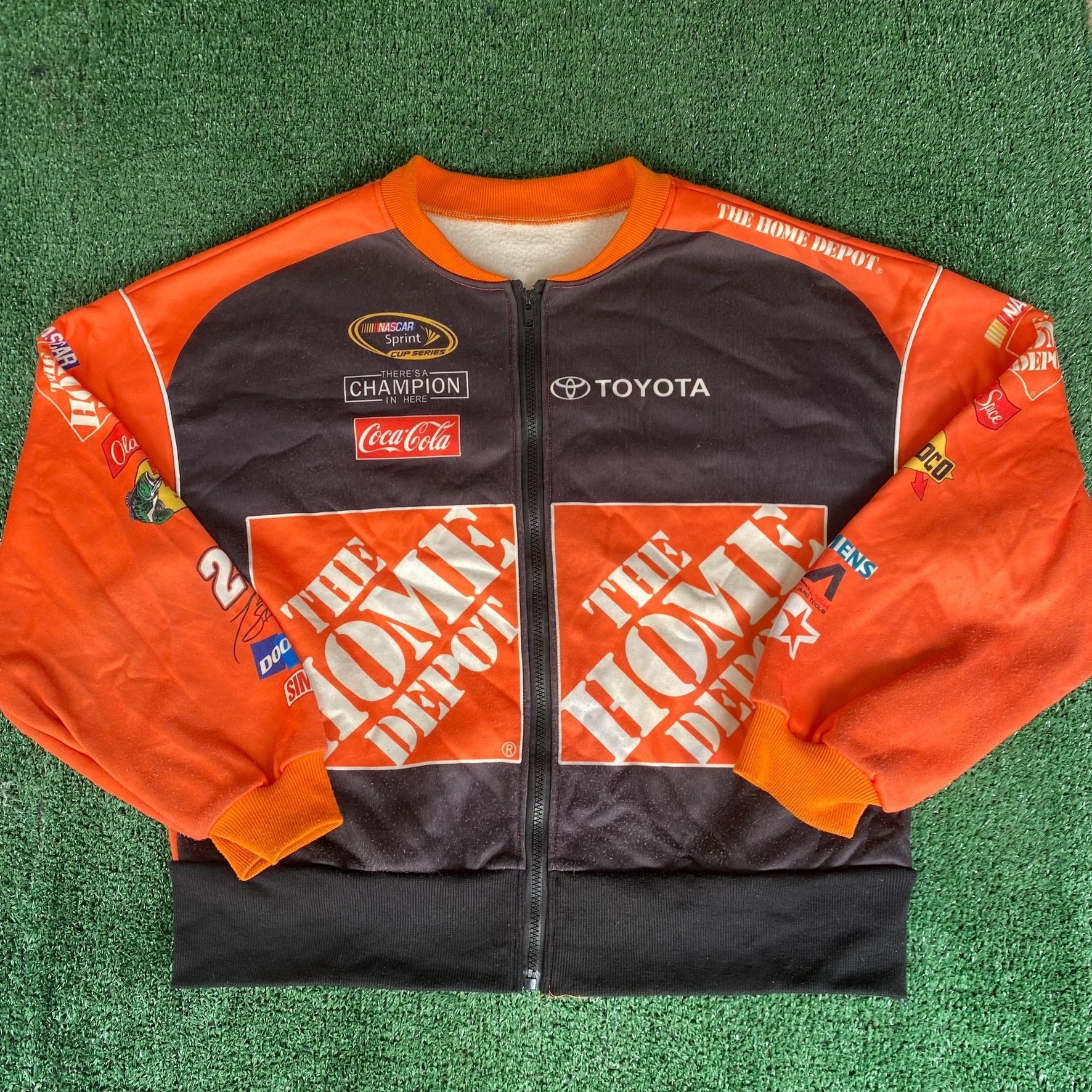 NASCAR Vintage Y2K NASCAR Racing Jacket Home Depot Logo Bomber Size US L / EU 52-54 / 3 - 1 Thumbnail