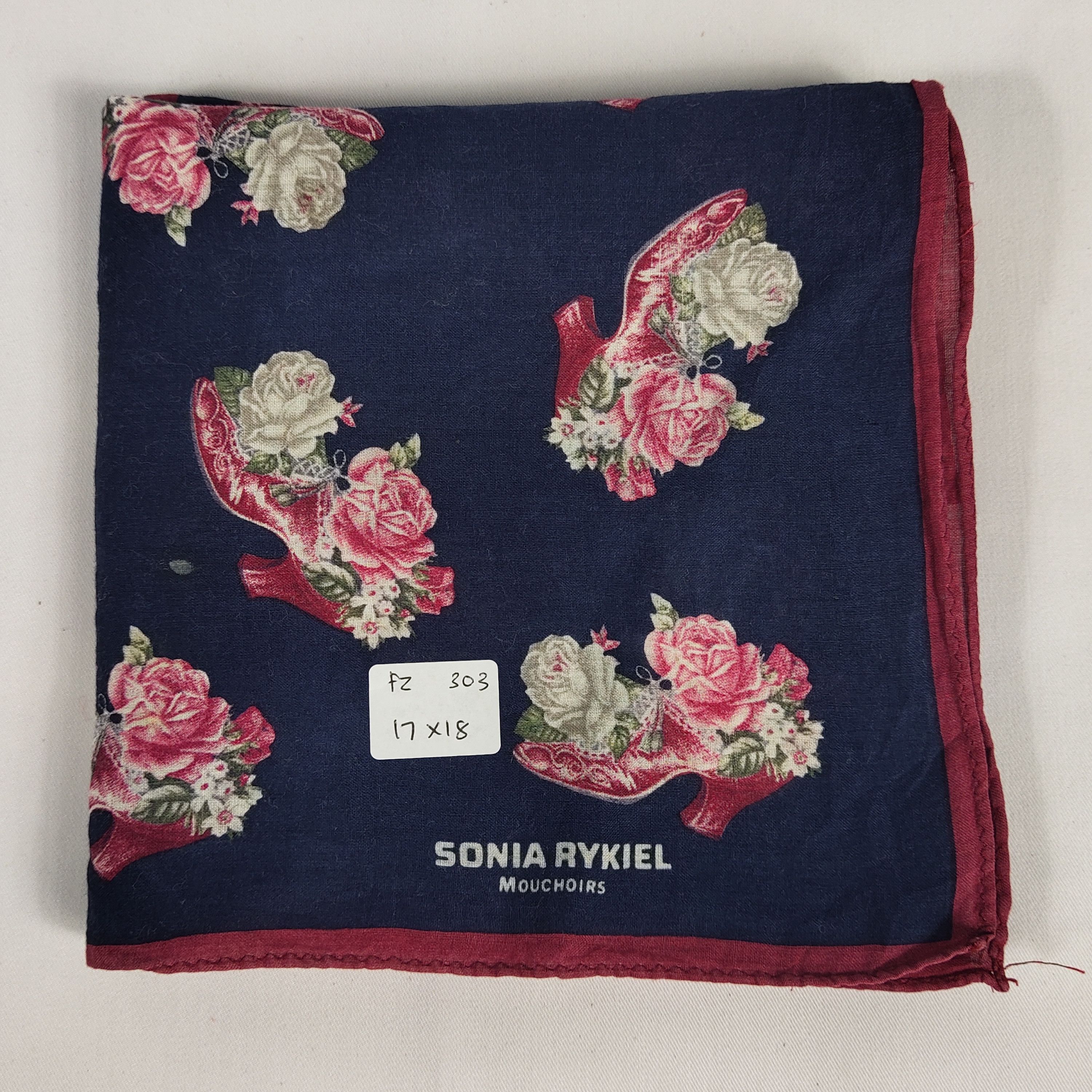 Sonia Rykiel × Vintage Sonia Rykiel Handkerchief / Neckerchief / Bandana FZ303 Size ONE SIZE - 2 Thumbnail