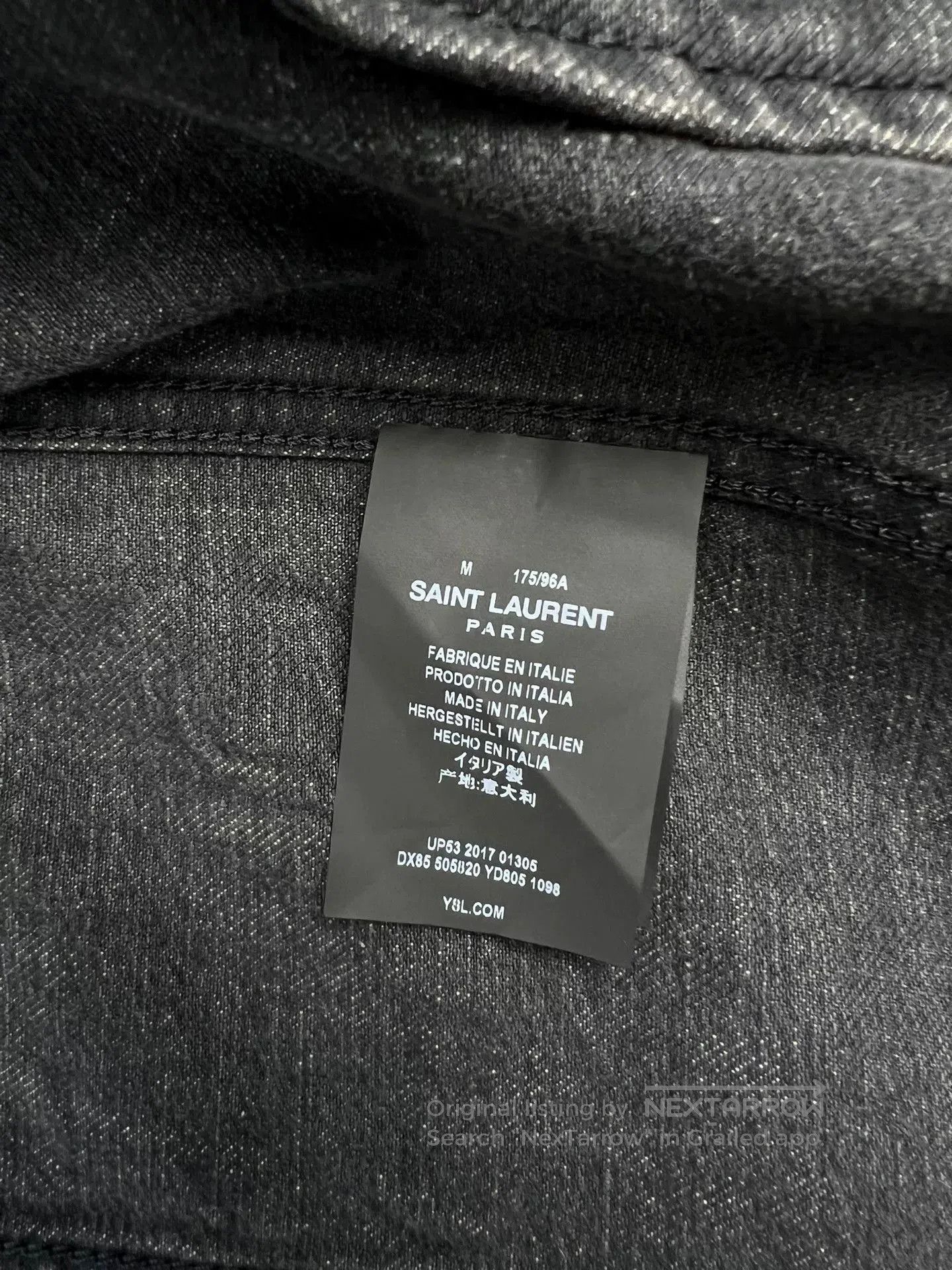 Saint Laurent Paris Saint Laurent FW21 Coconut Tree Denim Jacket. Size US M / EU 48-50 / 2 - 5 Thumbnail