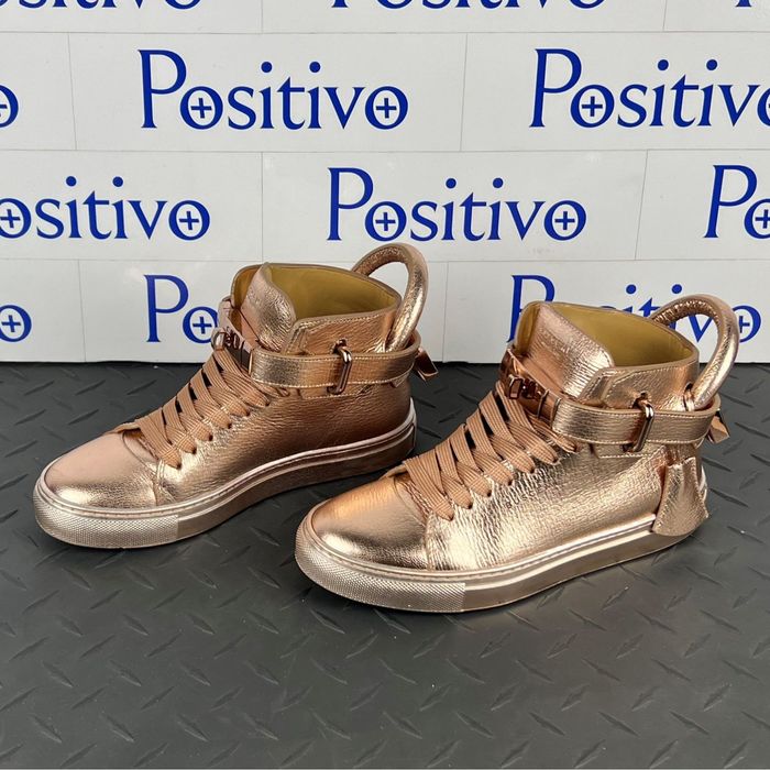 Buscemi Buscemi 100MM Metallic Rose Gold Sneakers US 6 EU 36