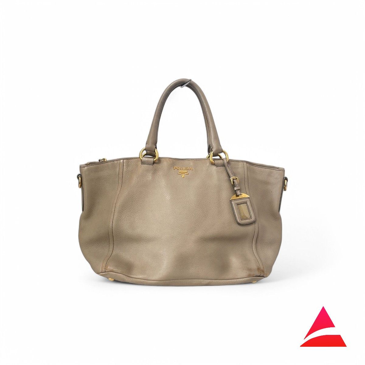 Prada Prada - Deer Leather Handbag Shoulder Bag Gold Hardware Size ONE SIZE - 1 Thumbnail