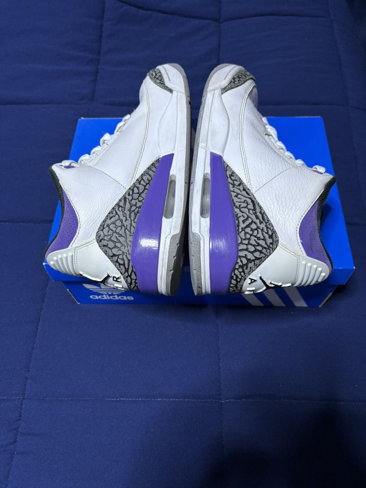Jordan Brand Jordan 3 Retro Dark Iris 2022 Size 9.5 Size US 9.5 / EU 42-43 - 3 Thumbnail