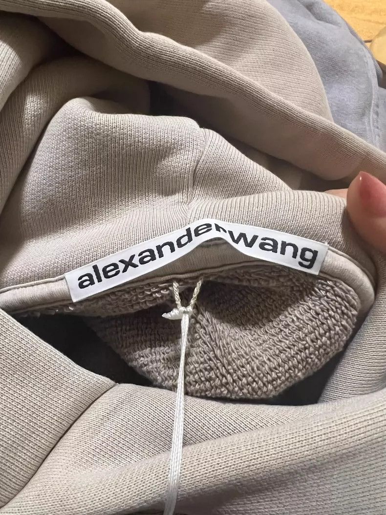 Alexander Wang Alexanderwang embossed milk tea color hoodie- Size S / US 4 / IT 40 - 5 Thumbnail