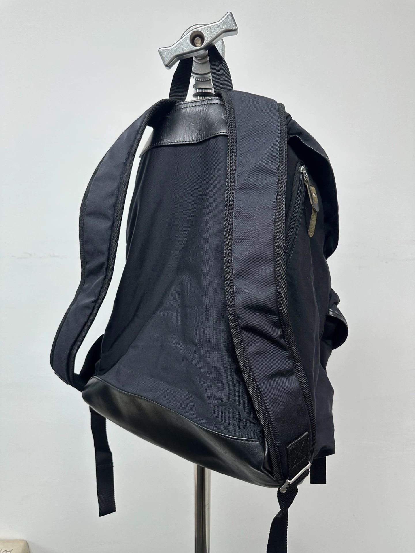 Yohji Yamamoto Yohji Yamamoto Pour Homme nylon leather panel backpack Size ONE SIZE - 4 Thumbnail