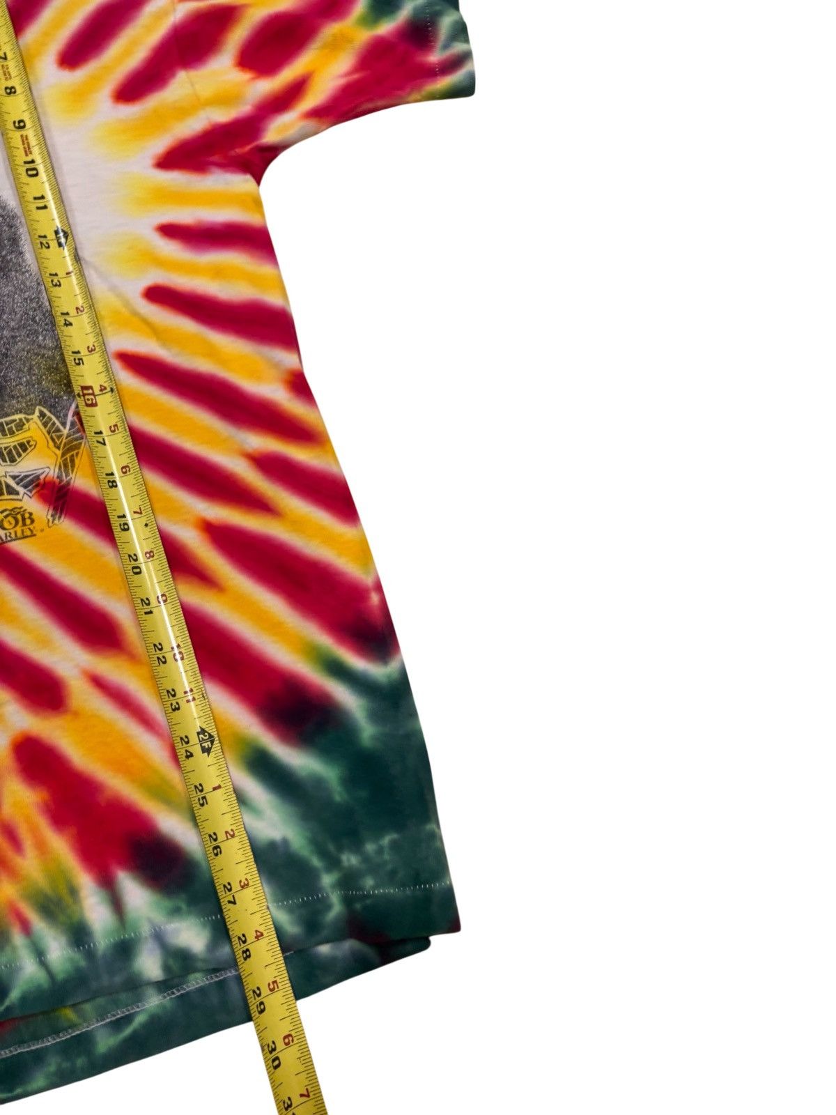 Fruit Of The Loom Vintage 1990 Bob Marley Tie Dye Tuff Gong Rap Size US L / EU 52-54 / 3 - 10 Thumbnail