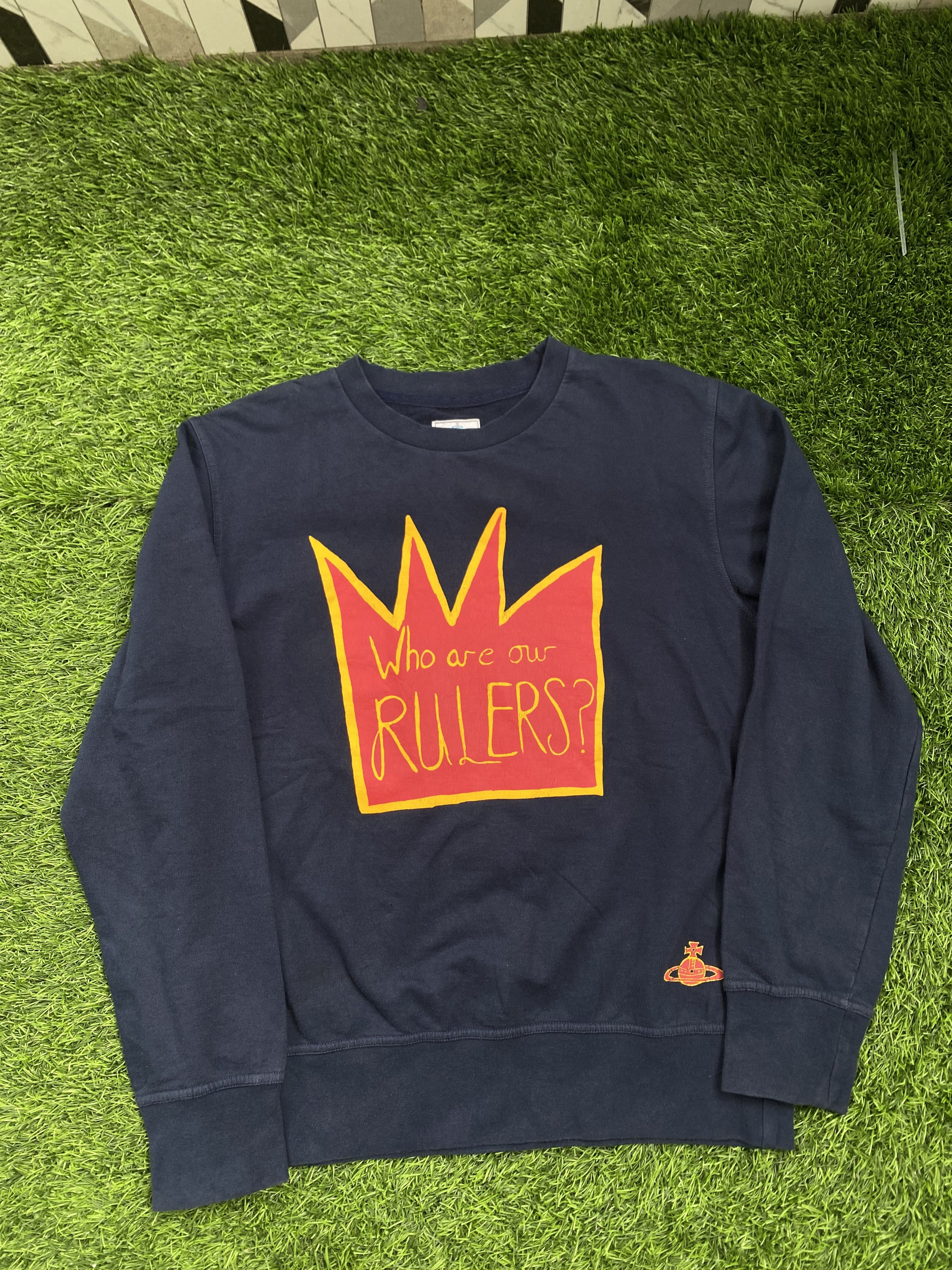 Vivienne Westwood Who are our Rulers Sweatshirt Logo
